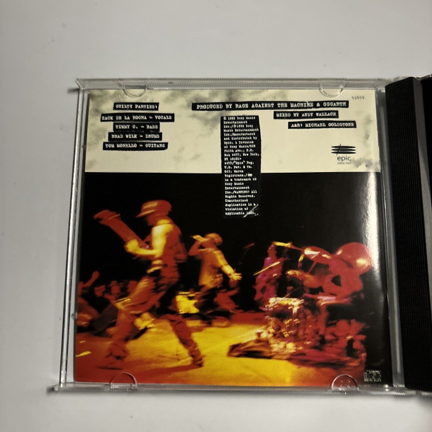 Rage Against The Machine -  Rage Against The Machine (CD, 1992) ZK 52959