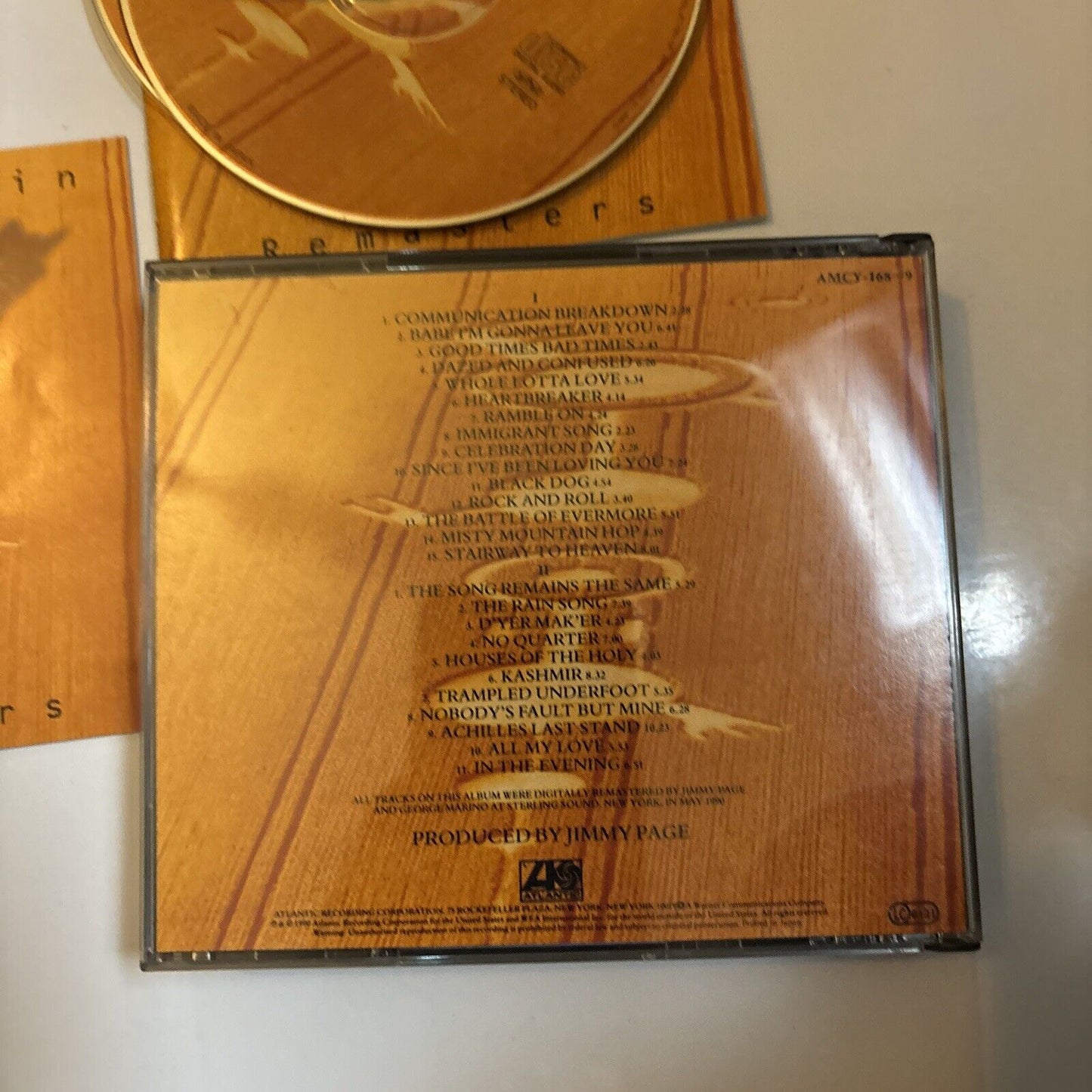 Led Zeppelin - Remasters (CD, 1990) Japan amcy-168-9