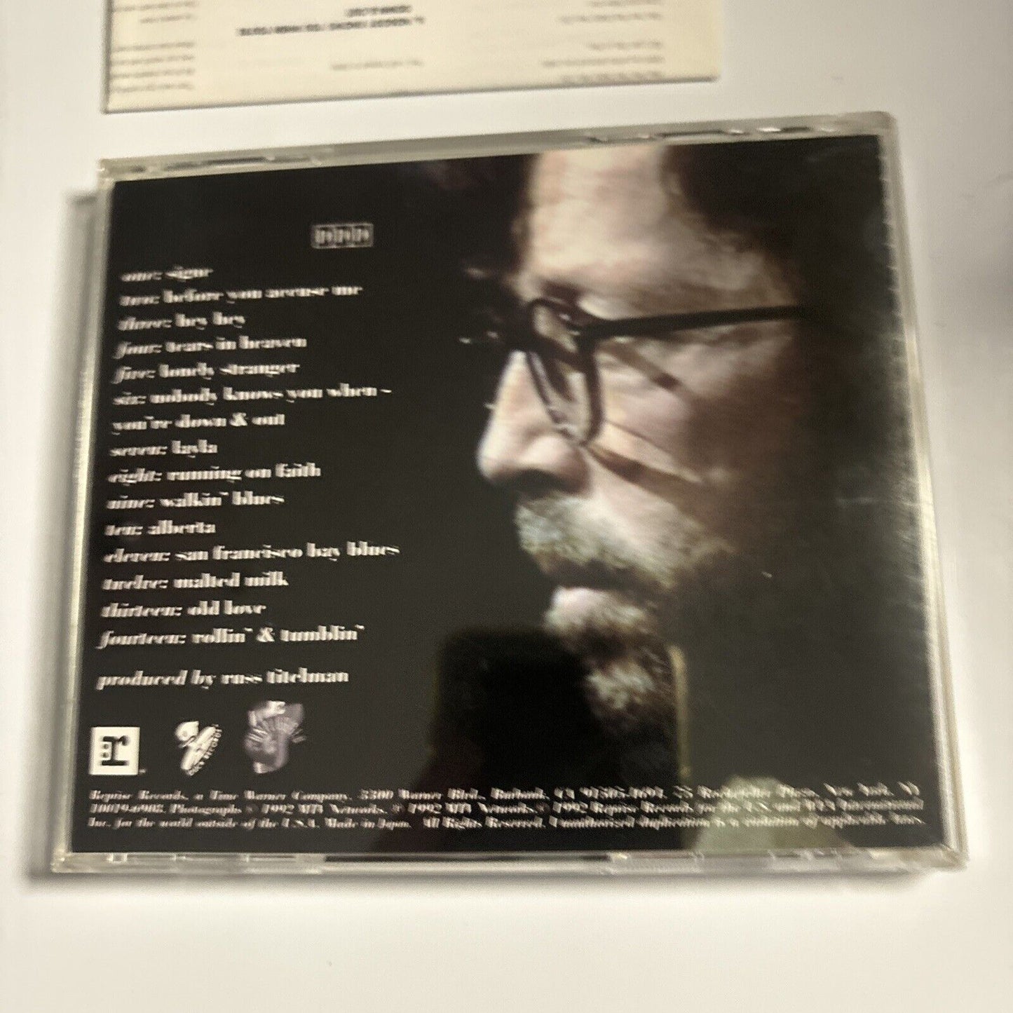 Eric Clapton - Unplugged (CD, 1992) Japan Reprise Records wpcp-4950
