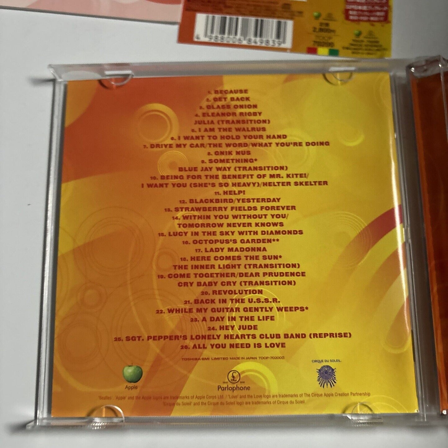 The Beatles - Love (CD, 2006) Japan TOCP-70200 Obi