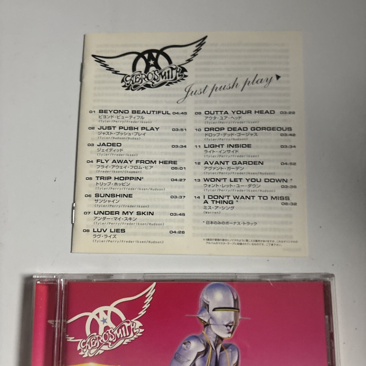 Aerosmith - Just Push Play (CD, 2001) Japan SRCs-2440