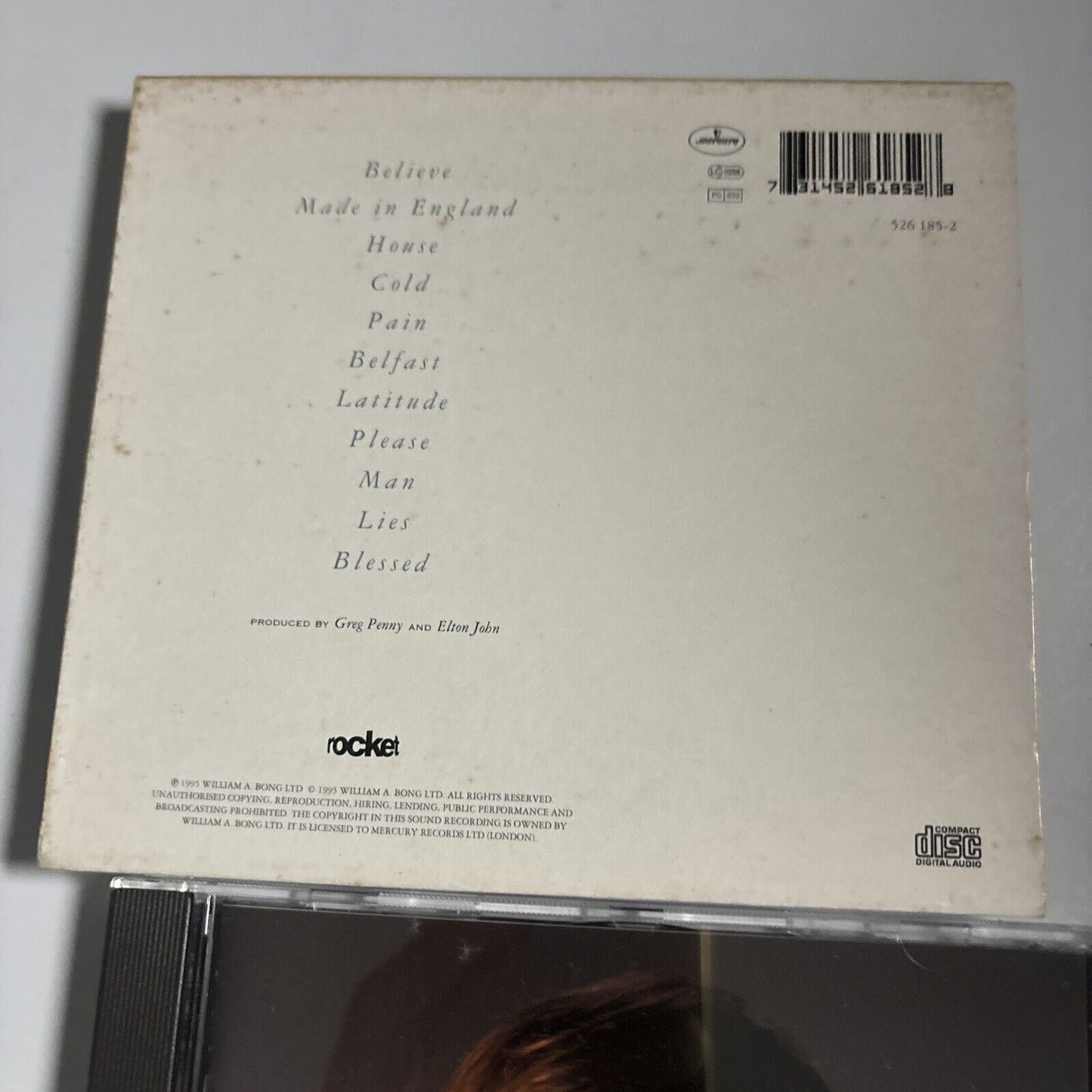 Elton John - Made In England (CD, 1995)  526 185-2