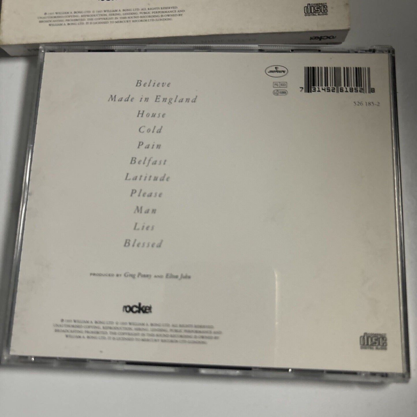 Elton John - Made In England (CD, 1995)  526 185-2