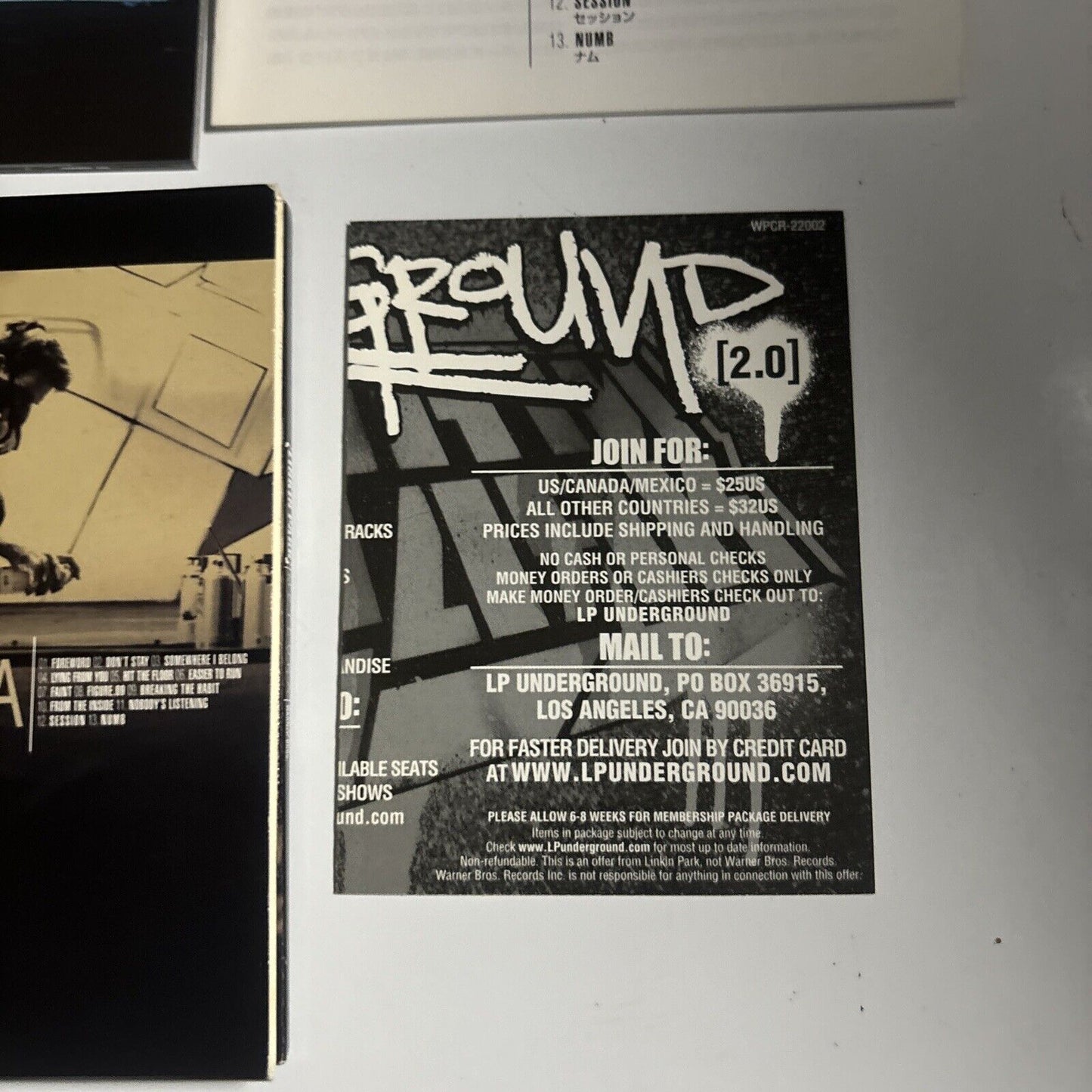 Linkin Park - Meteora (CD, 2003) Japan wpcr-22002 Digipak