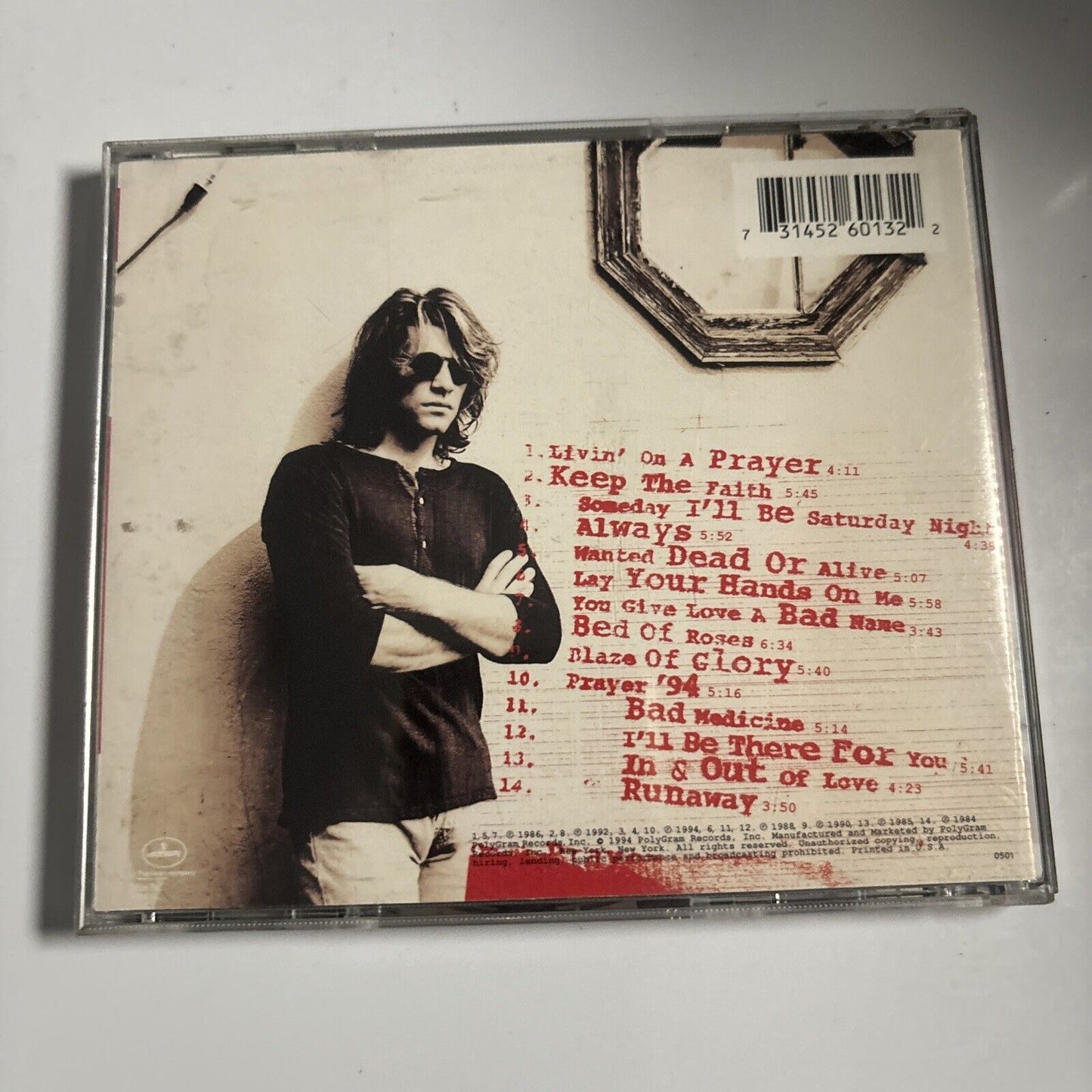 Bon Jovi - Cross Road [Japan Bonus Track] (CD, 1994) PolyGram 383640