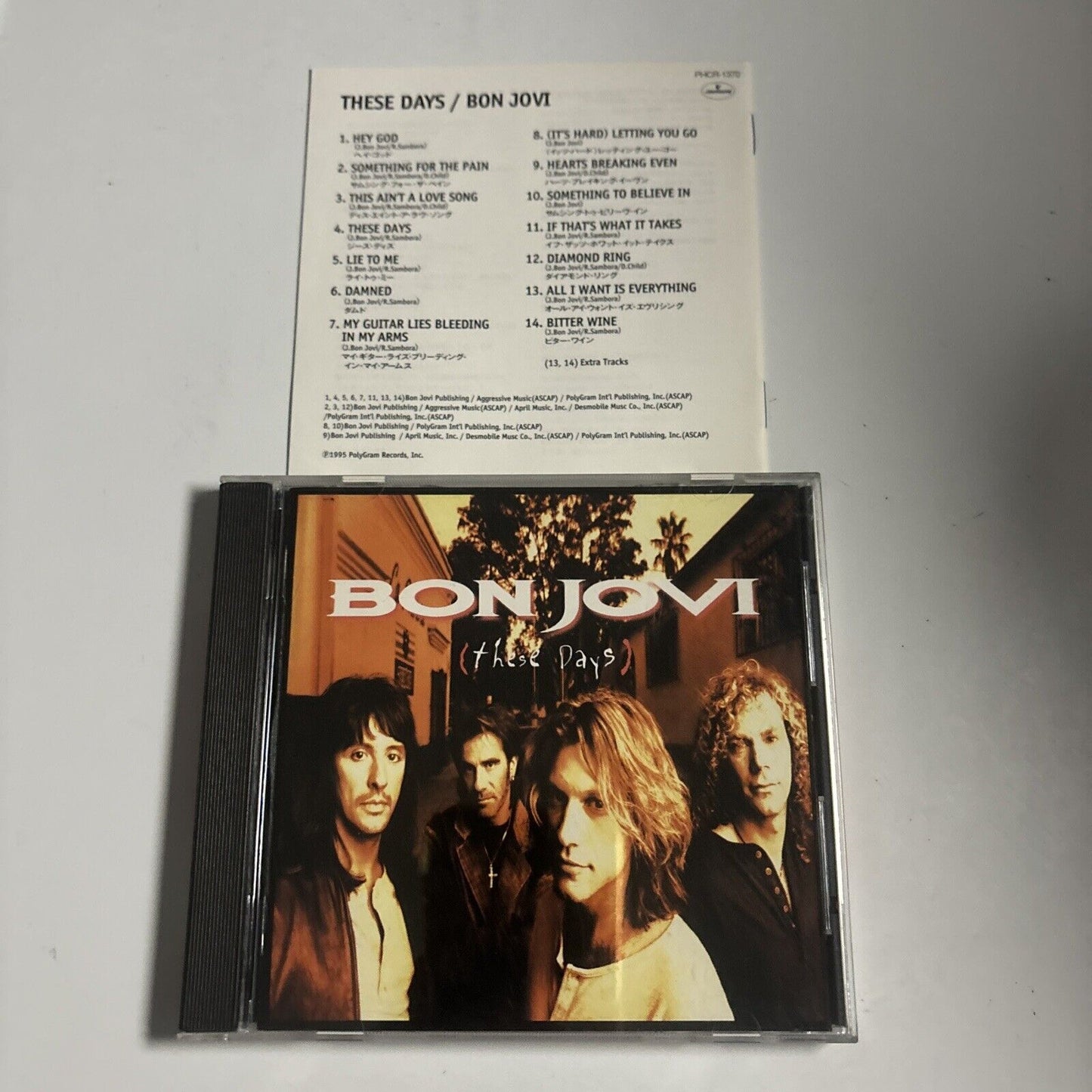 Bon Jovi - These Days (CD, 1995) Japan PHCR-1370