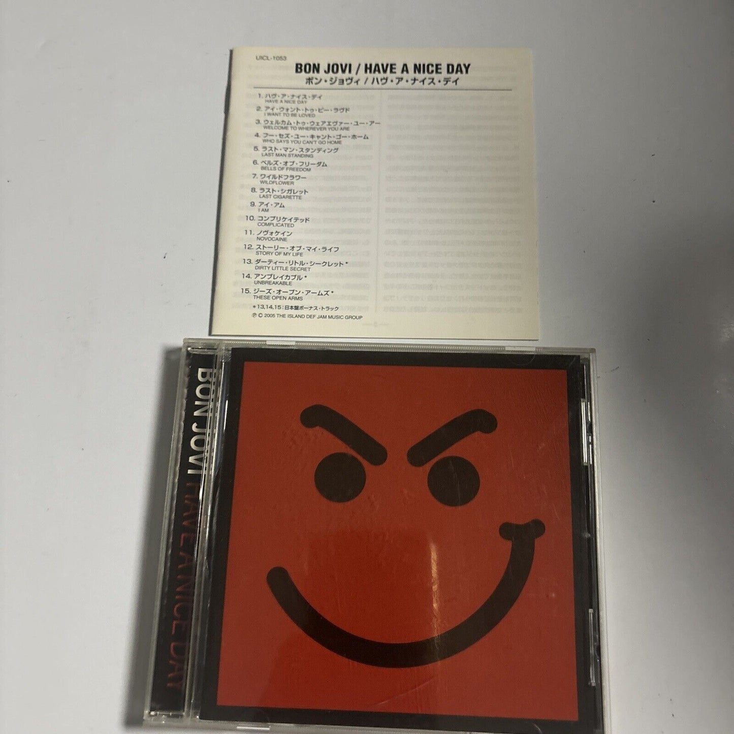 Bon Jovi - Have A Nice Day [Japan Bonus Track] (CD, 2005) Japan UICL-1053