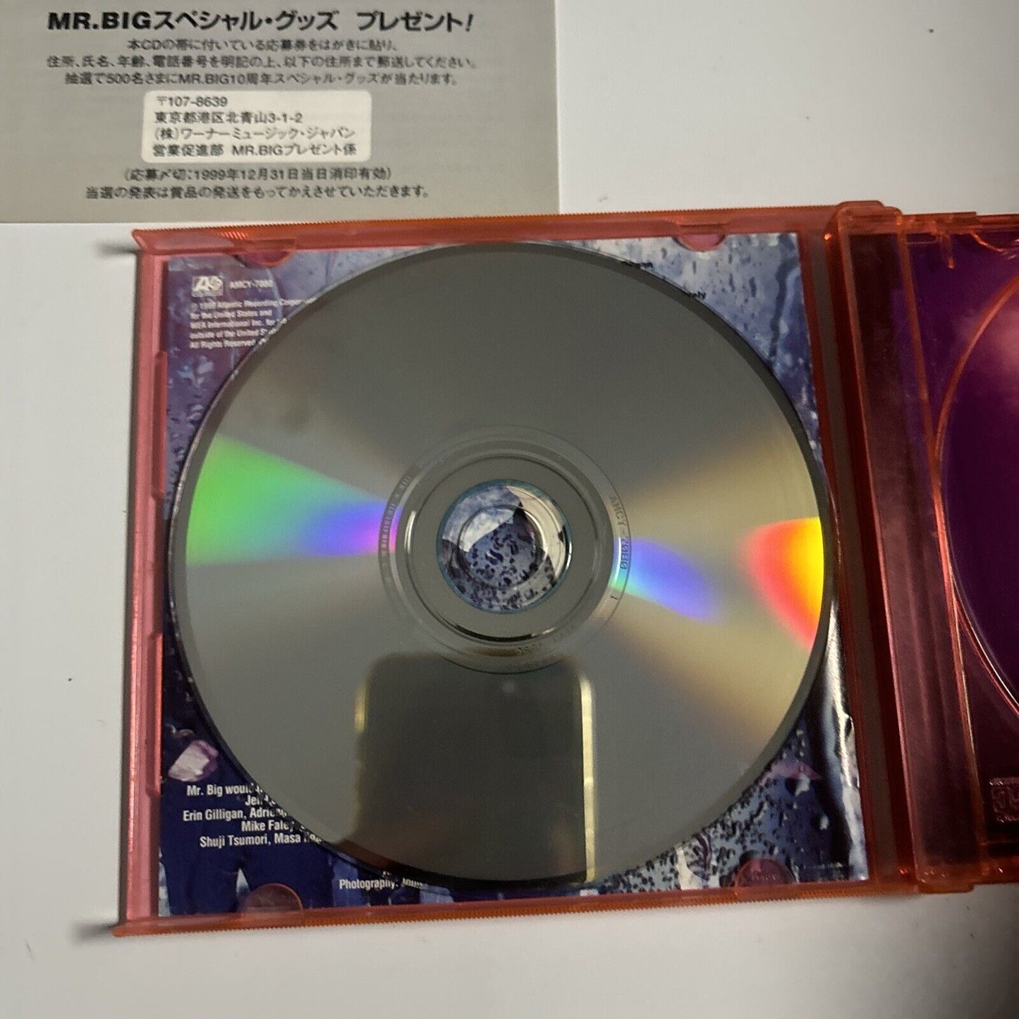 Mr. Big - Get Over It (CD, 1999) Japan amcy-7080 Orange Case
