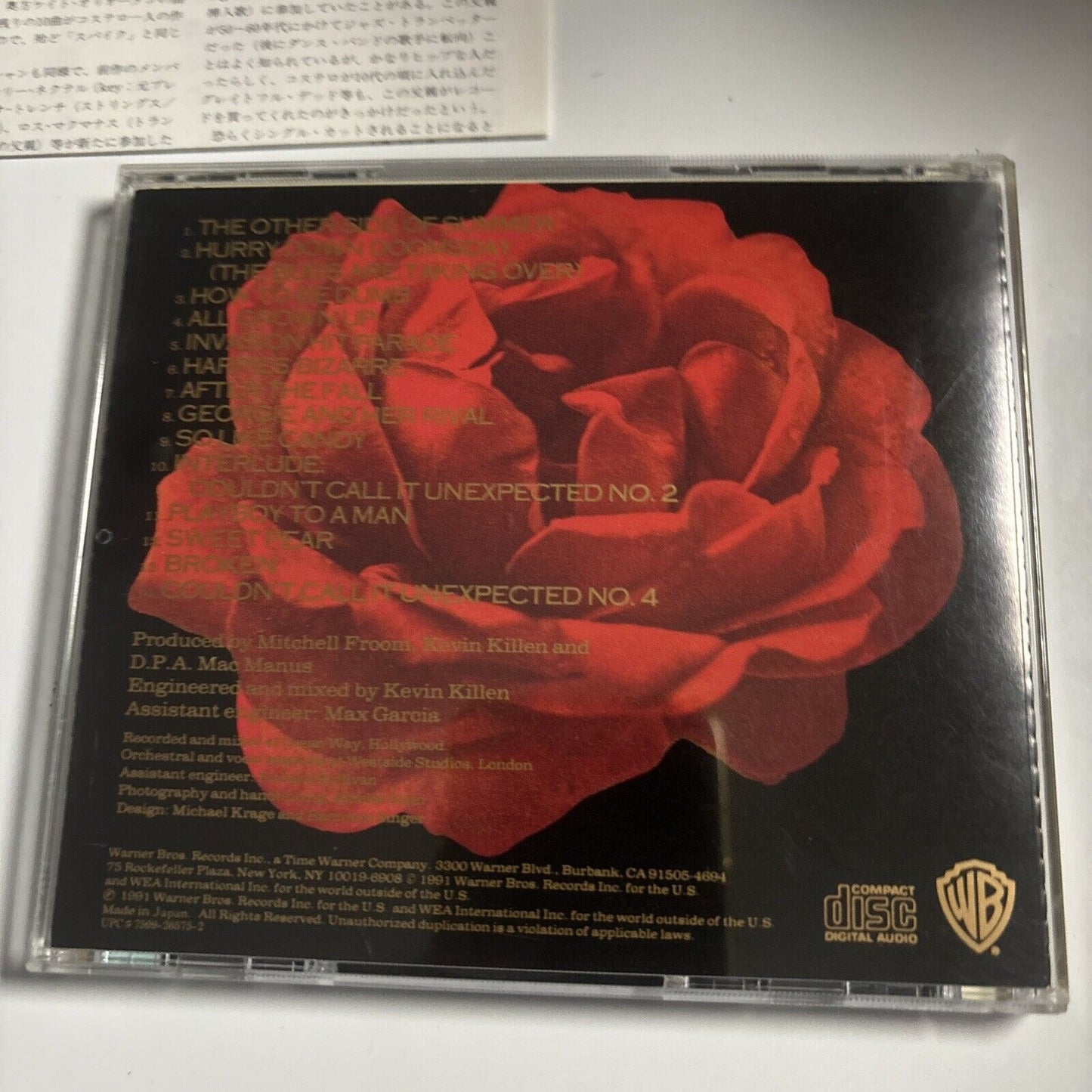 Elvis Costello - Mighty Like A Rose (CD, 1995) Japan wpcr-352