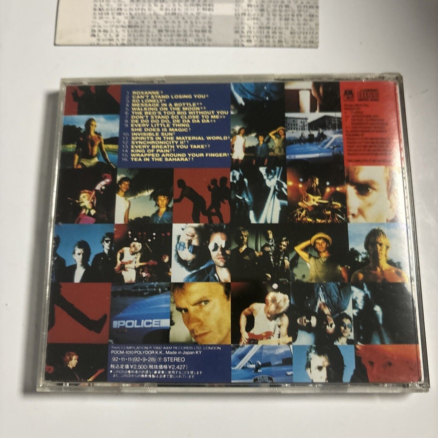 The Police - Greatest Hits (CD, 1992) Japan POCM-1010 A&M Records