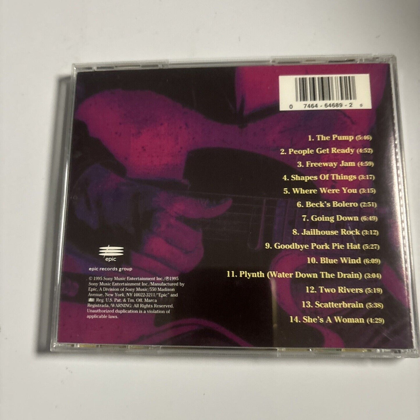 Jeff Beck - Best Of Beck (CD, 1995) EK 64689