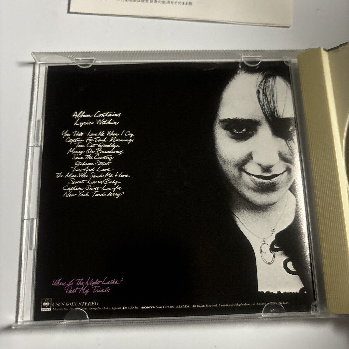 Laura Nyro - New York Tendaberry (CD, 1990) Japan CBS/Sony cscs-6013
