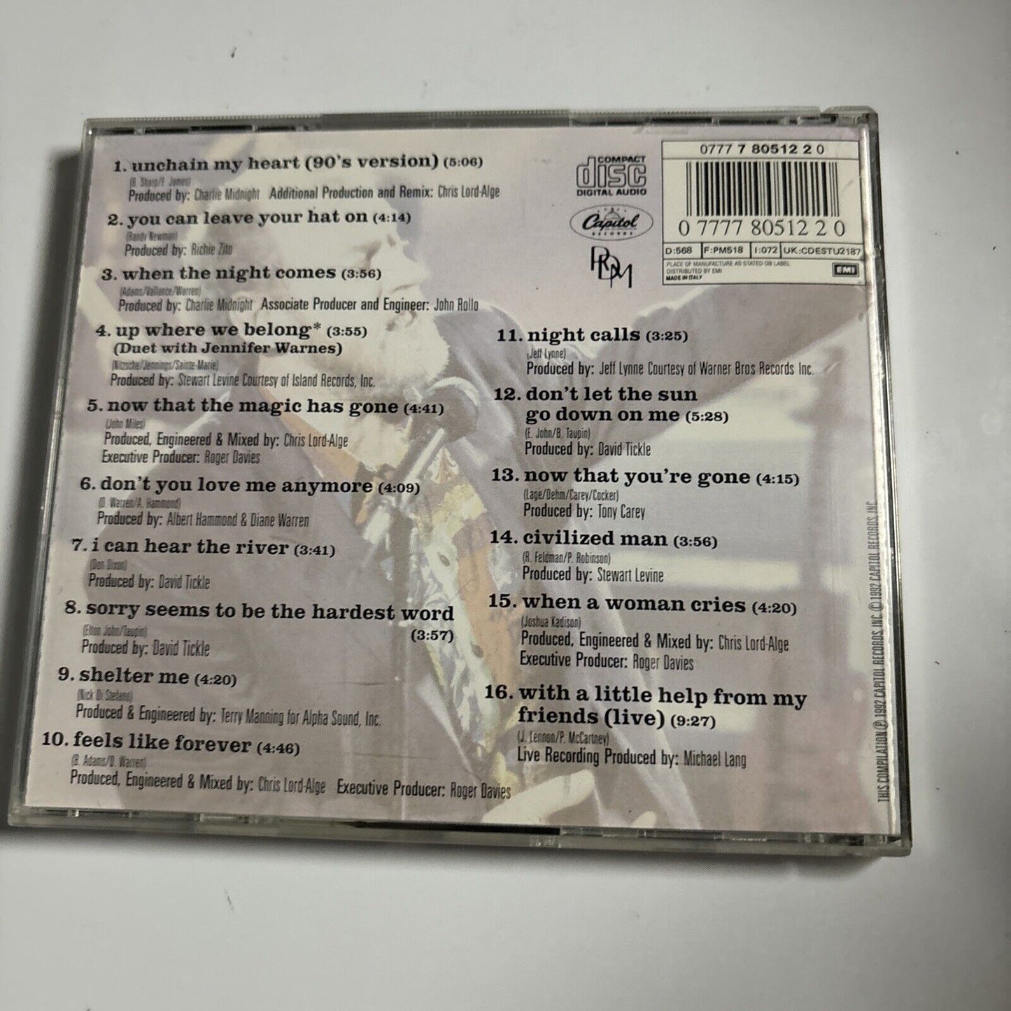 Joe Cocker - The Best Of Joe Cocker (CD, 1992) Capitol Records