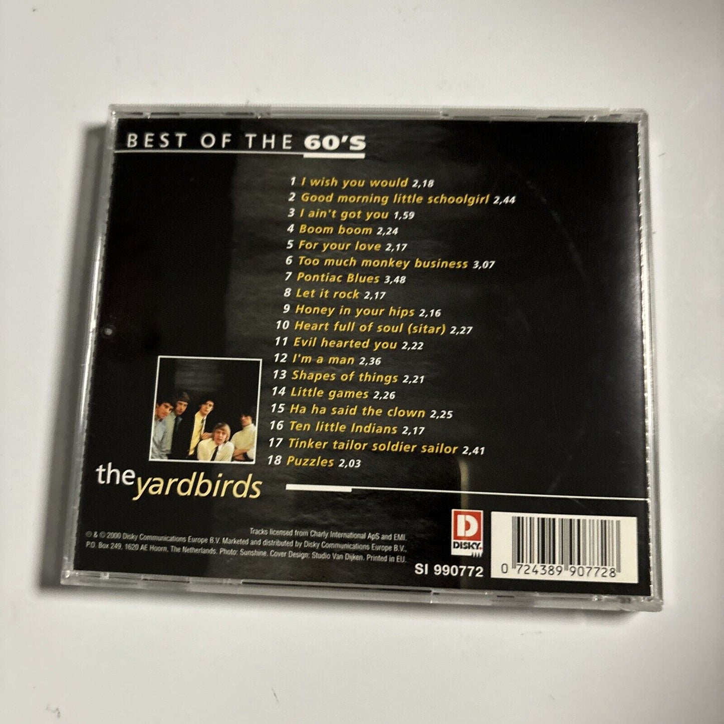 The Yardbirds - Best Of The 60's (CD, 2000) SI 990772 Rock Pop