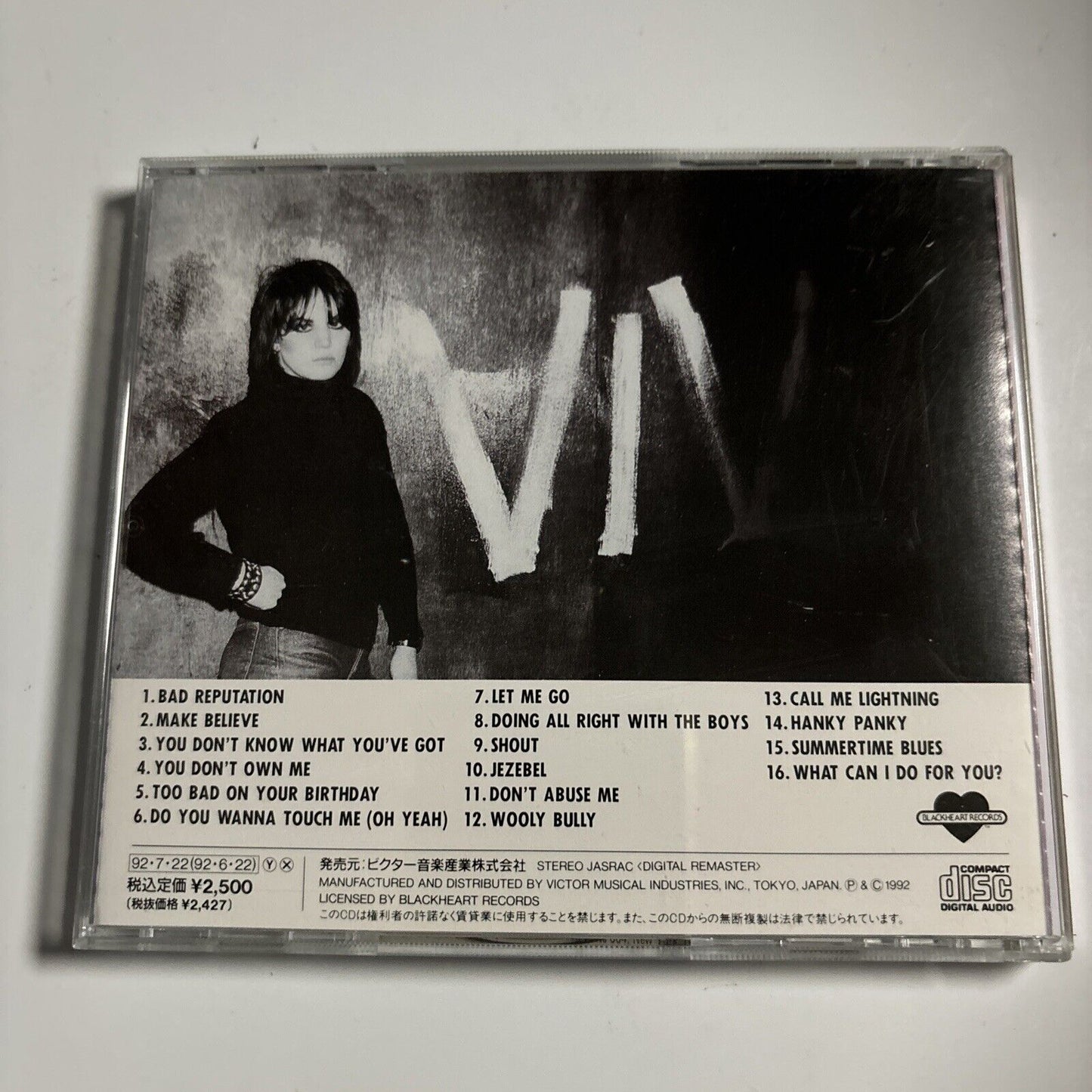 Joan Jett - Bad Reputation [Japan Bonus Track] (CD, 1992) Japan VICP-5173