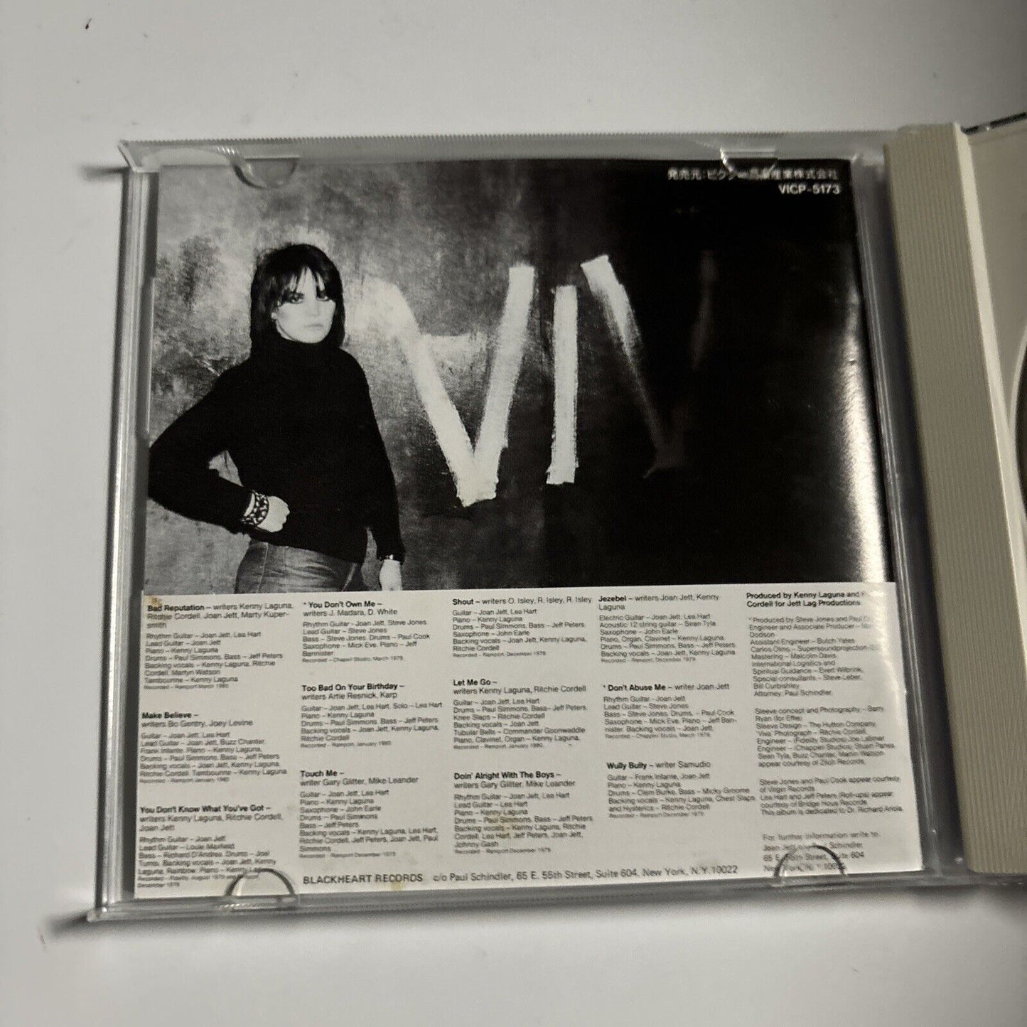 Joan Jett - Bad Reputation [Japan Bonus Track] (CD, 1992) Japan VICP-5173