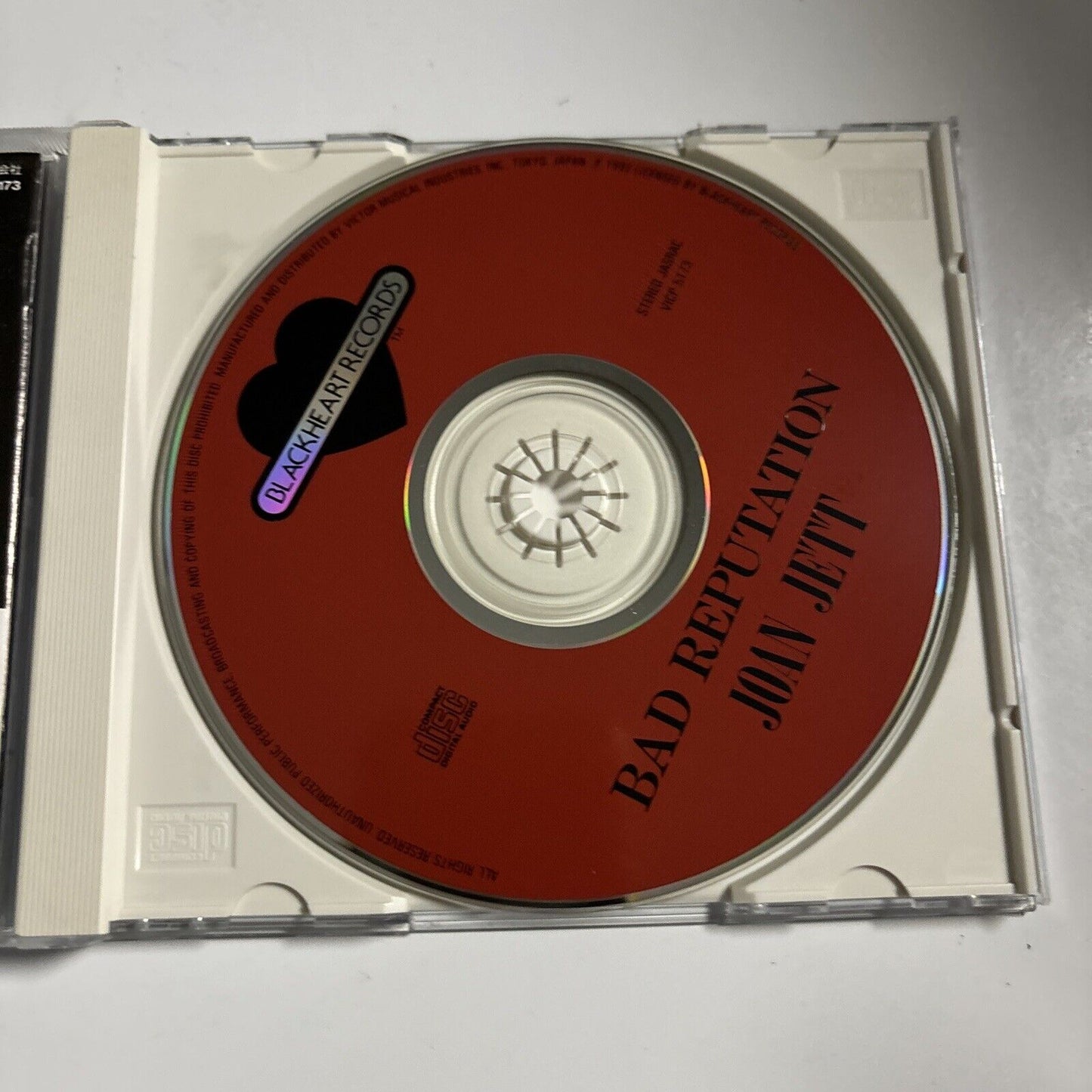Joan Jett - Bad Reputation [Japan Bonus Track] (CD, 1992) Japan VICP-5173
