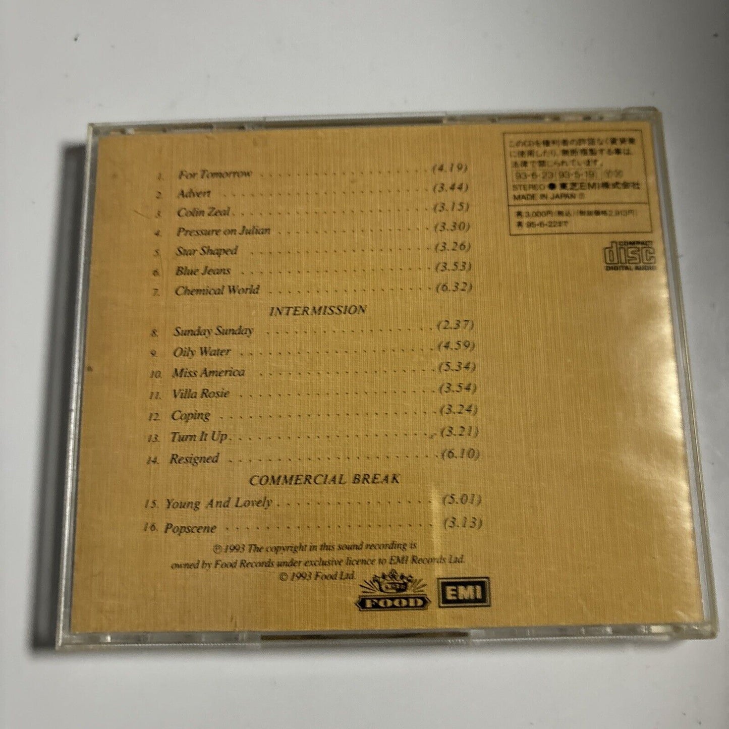 Blur - Modern Life Is Rubbish (CD, 1993) Japan tocp-7743