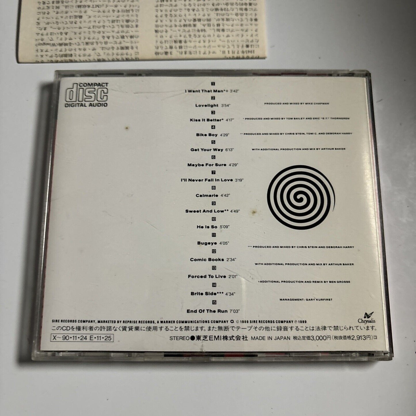 Deborah Harry - Def, Dumb & Blonde (CD, 1989) Japan TOCP-5927