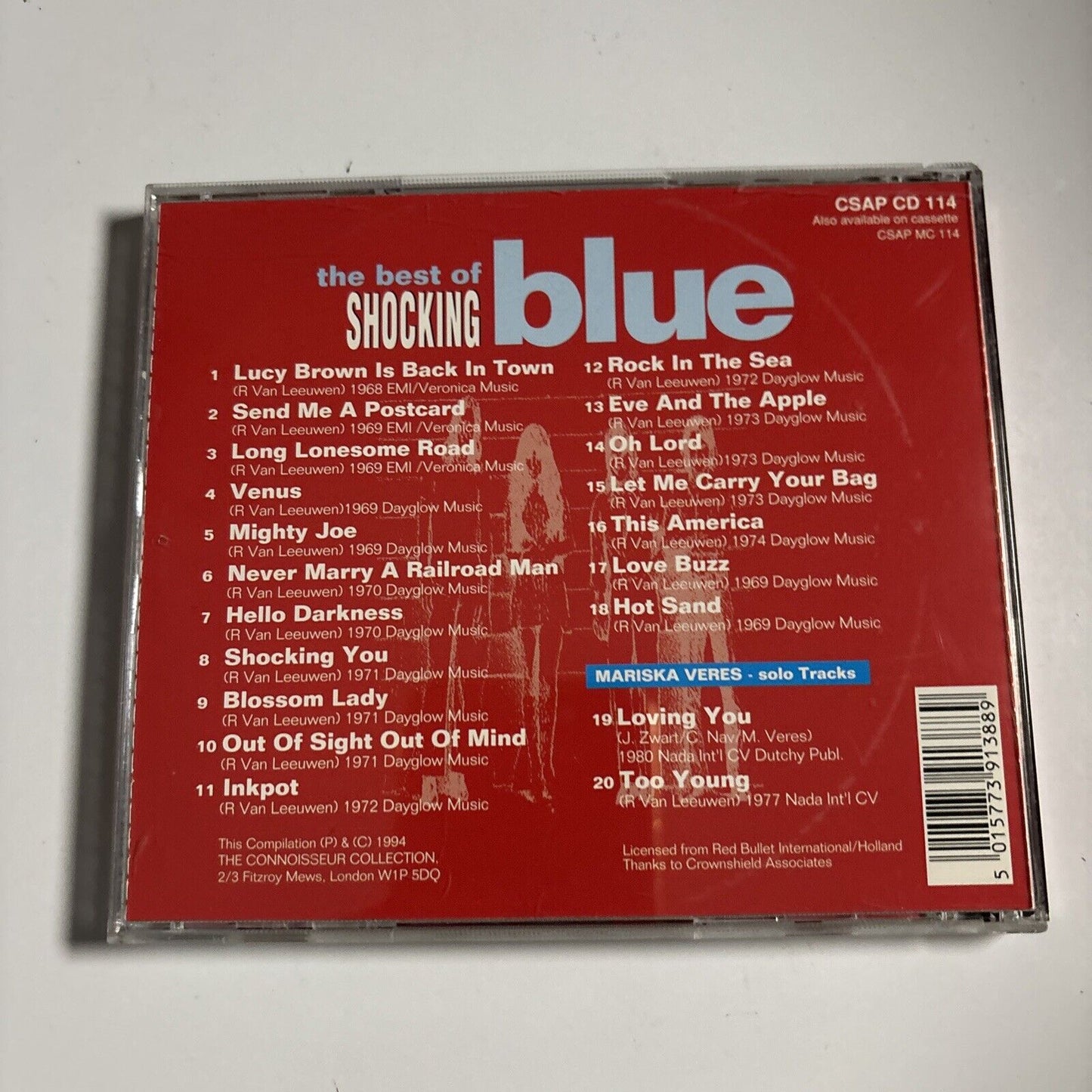 Shocking Blue - The Best Of Shocking Blue (CD, 1994) CSAP CD 114