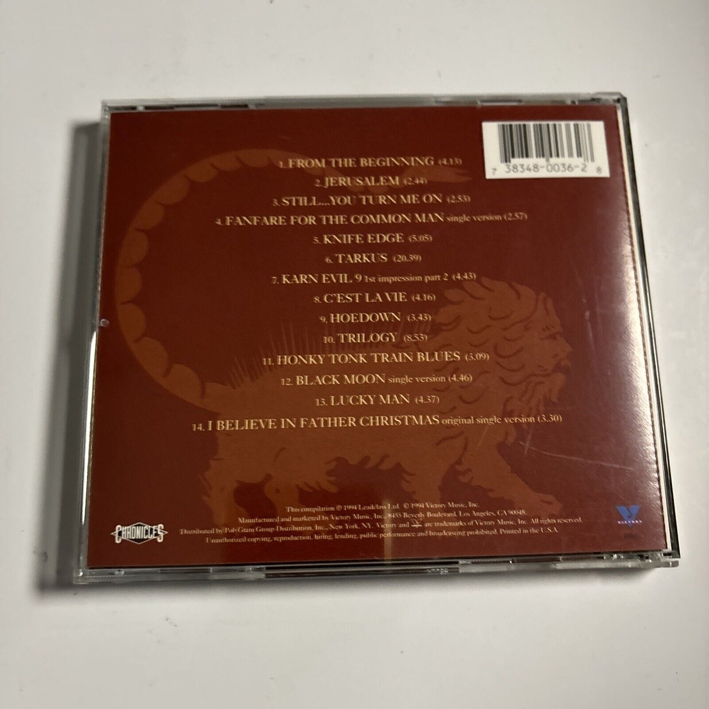 Emerson, Lake & Palmer - The Best Of Emerson, Lake & Palmer (CD, 1994)  2475276