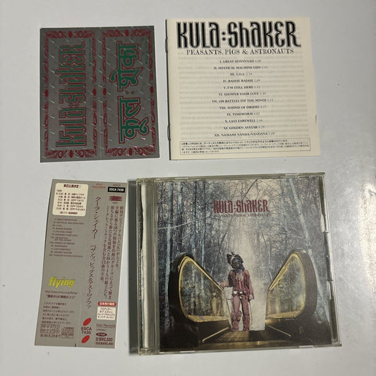 Kula Shaker - Peasants, Pigs & Astronauts (CD, 1999) Japan esca-7430 Obi Sticker