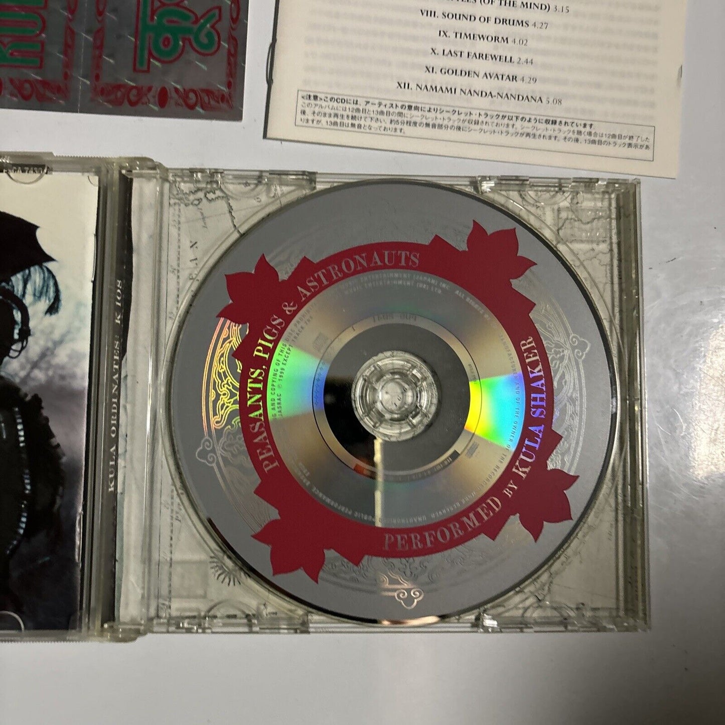 Kula Shaker - Peasants, Pigs & Astronauts (CD, 1999) Japan esca-7430 Obi Sticker