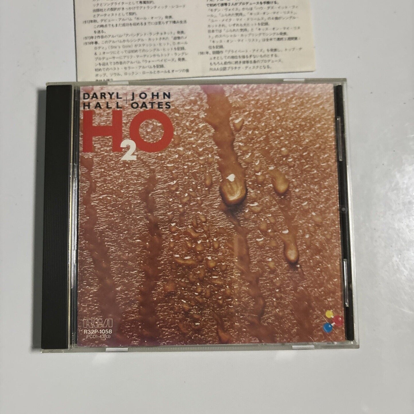 Daryl Hall + John Oates - H2O (CD, 1986) Japan r32p-1058