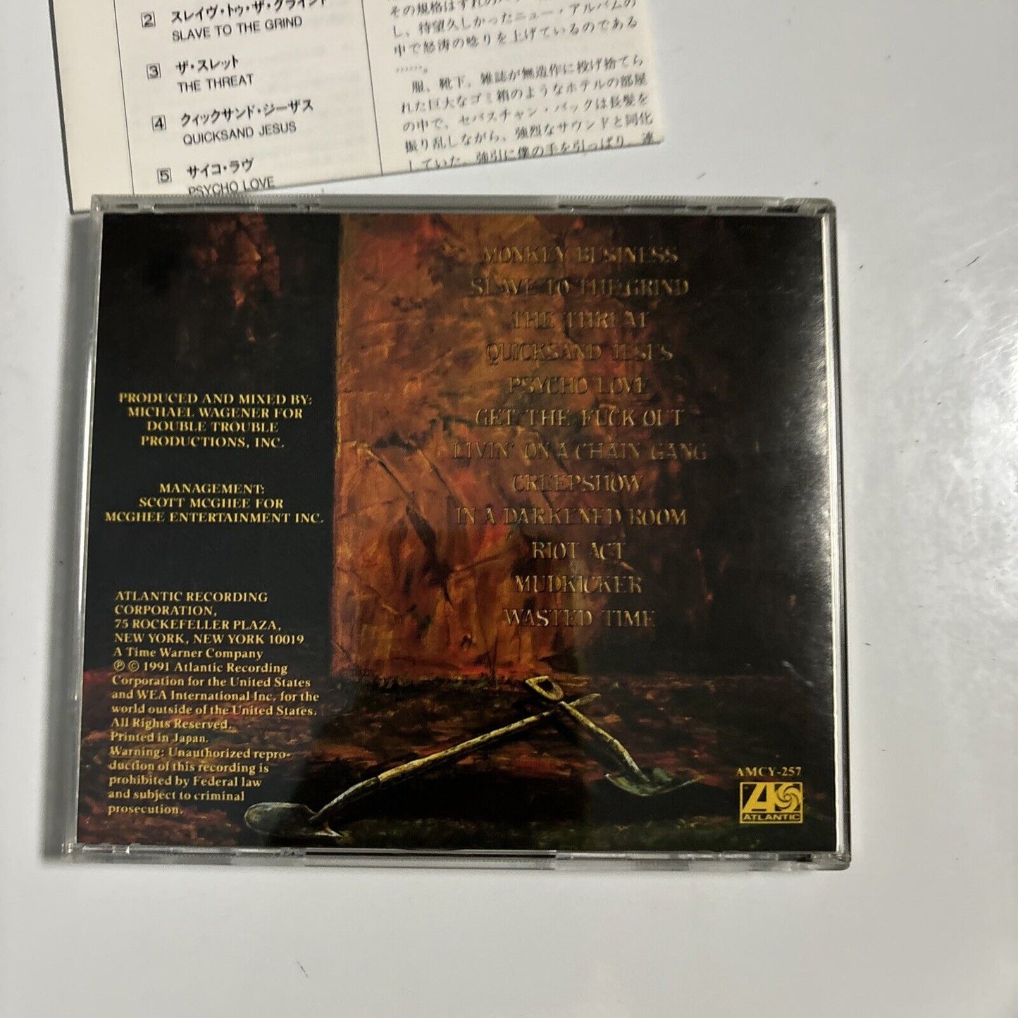 Skid Row - Slave To The Grind (CD, 1991) Japan amcy-257