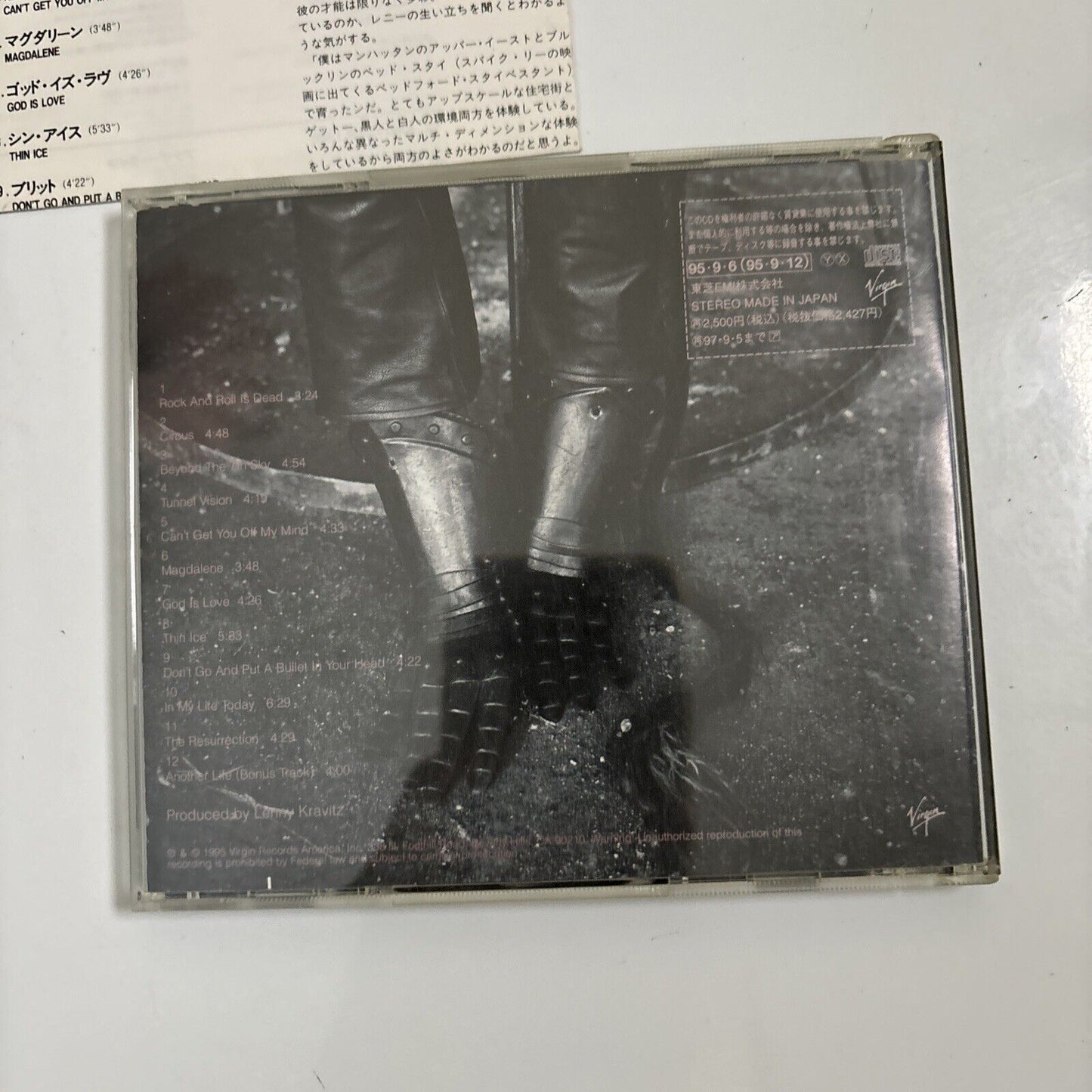 Lenny Kravitz - Circus [Japan Bonus Track] (CD, 1995) Japan vjcp-25200