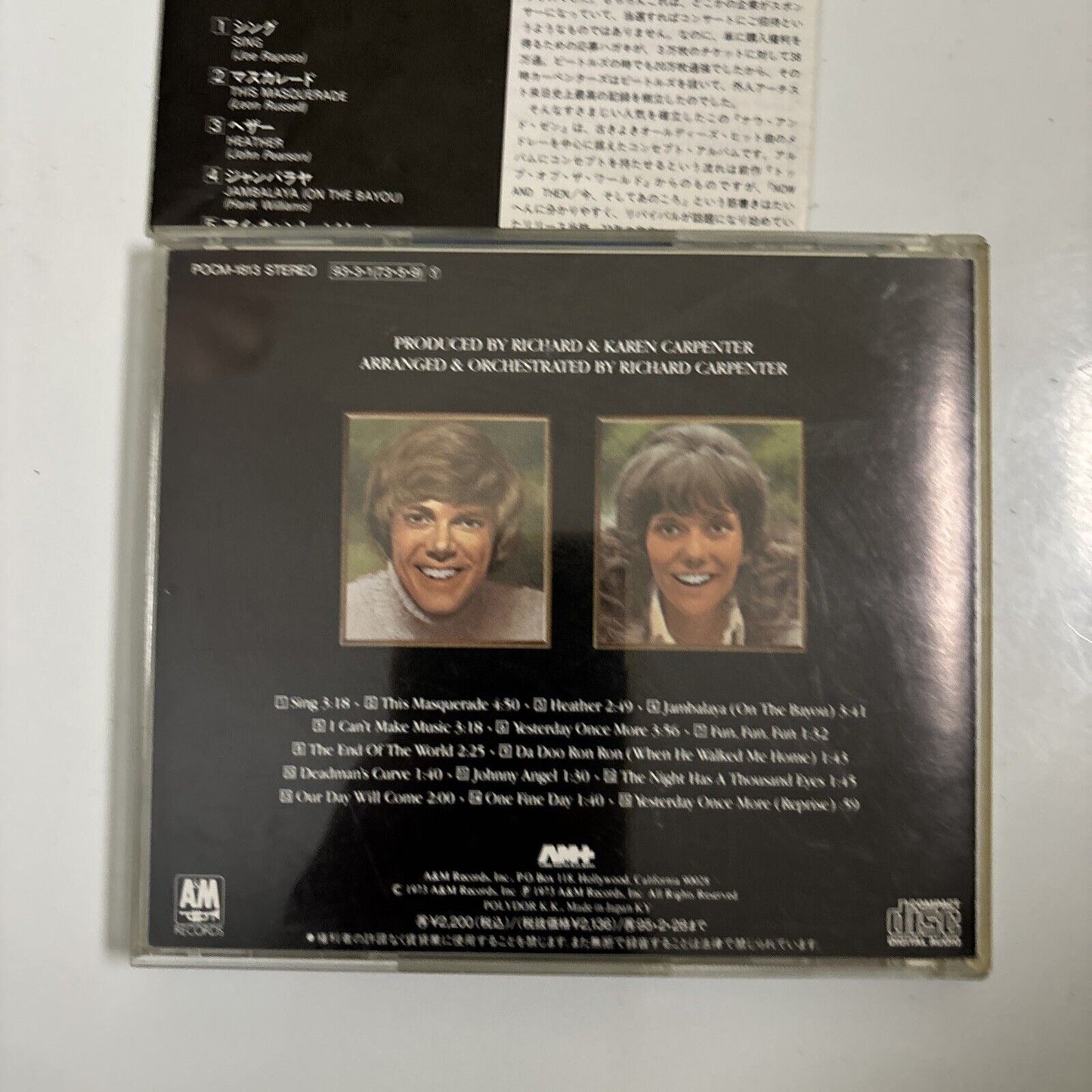 Carpenters - Now & Then (CD, 1993) Japan pocm-1813
