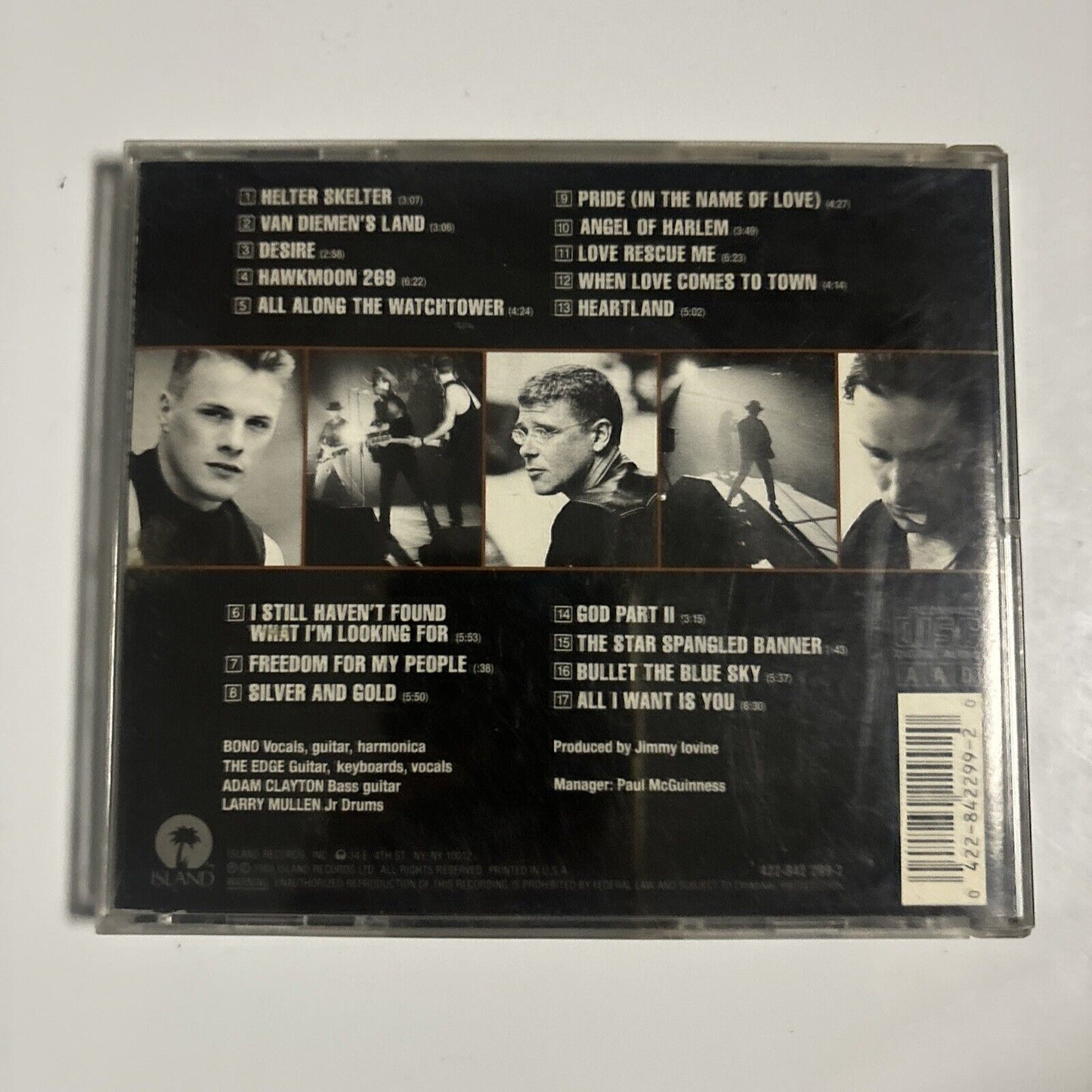 U2 - Rattle And Hum (CD, 1988) Island Records