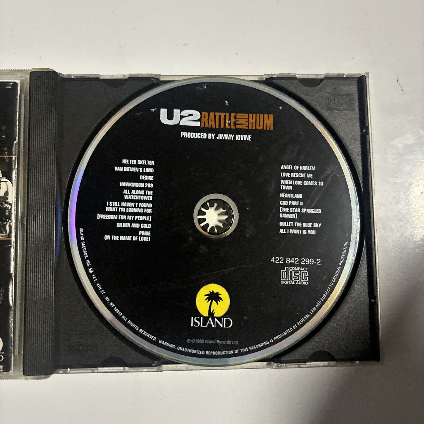 U2 - Rattle And Hum (CD, 1988) Island Records
