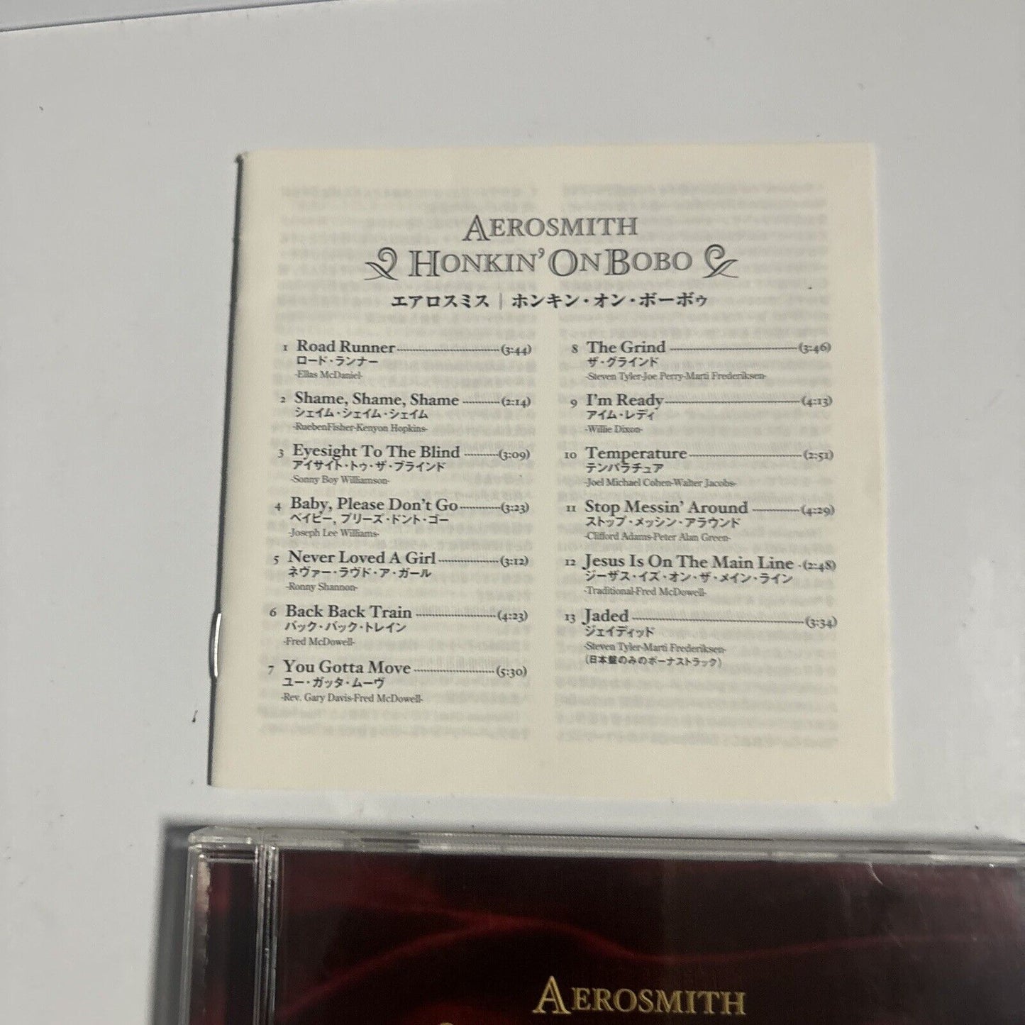 Aerosmith - Honkin' On Bobo (CD, 2004) Japan sicp-566-7