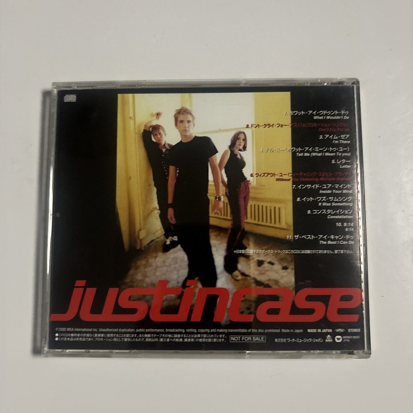 Justincase - Justincase (CD, 2002) Japan pcs-592 Promo