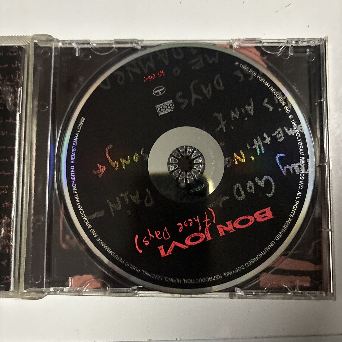 Bon Jovi - These Days (CD, 1995) 528 248-2