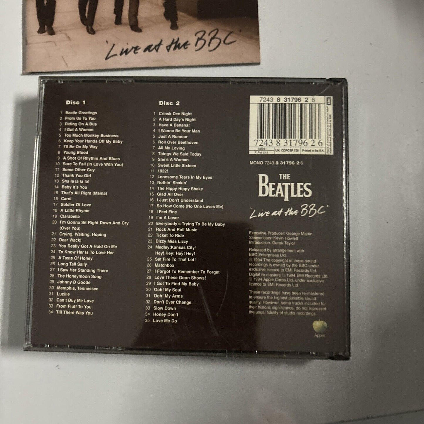 The Beatles - Live At The BBC (CD, 1994) Apple Records 9734489