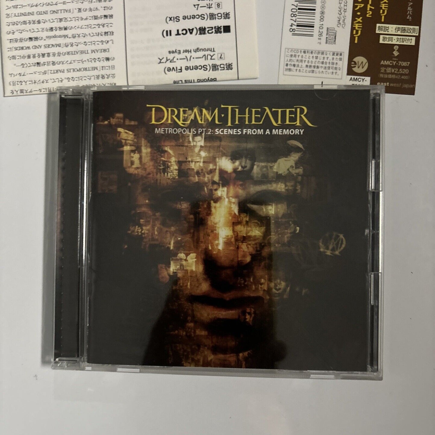 Dream Theater - Metropolis Pt. 2: Scenes From A Memory (CD 1999) Japan amcy-7087
