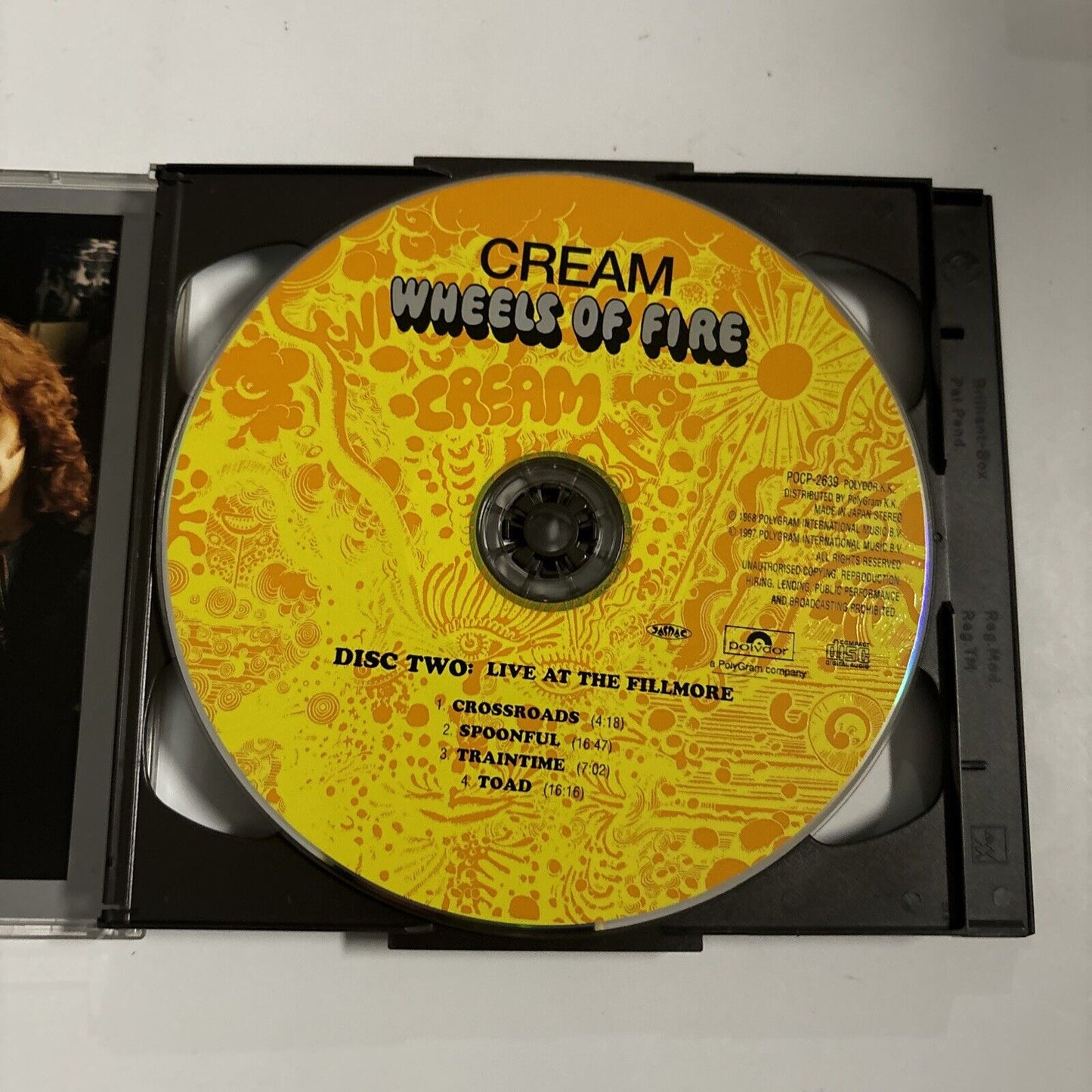 Cream - Wheels Of Fire (CD, 1999) Japan pocp-2638/9