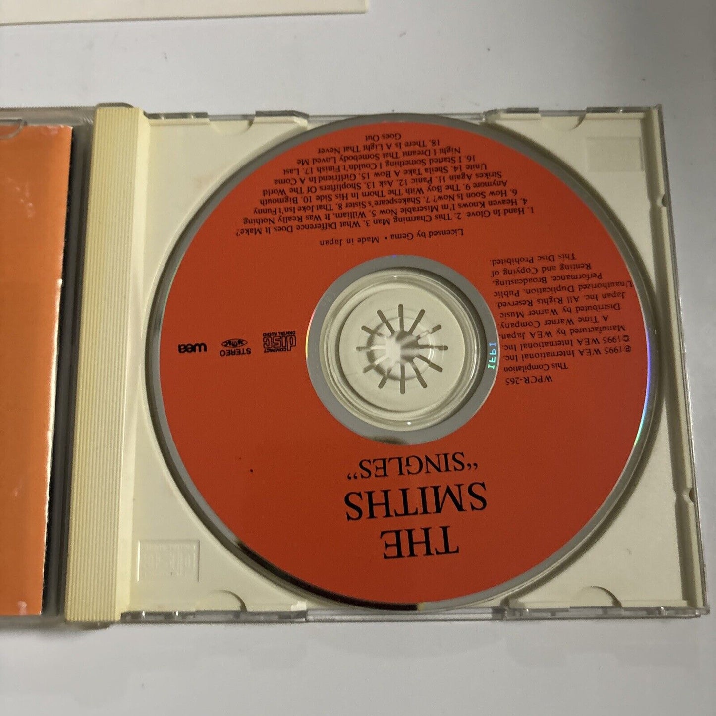 The Smiths - Singles (CD, 1995) Japan wpcr-265