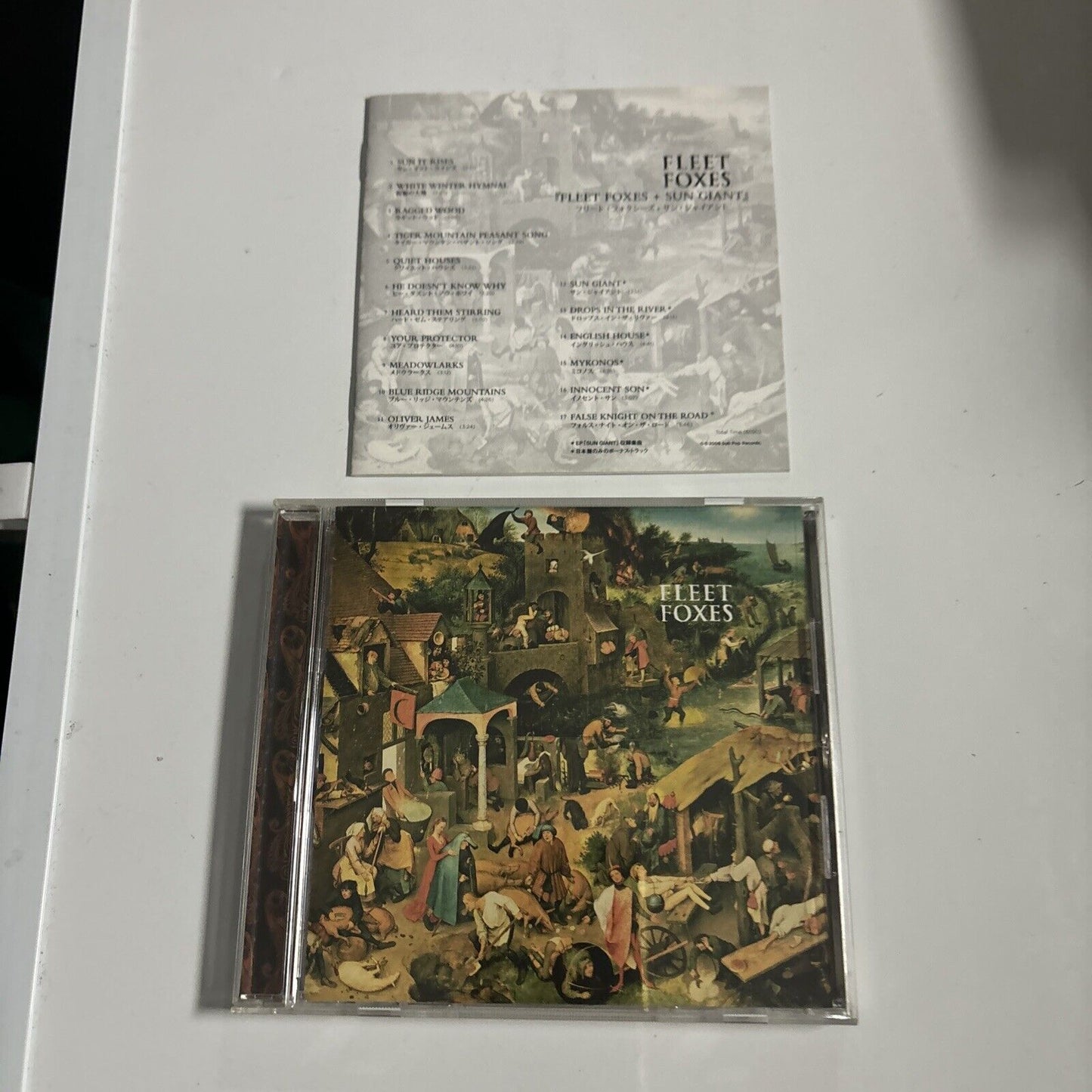 Fleet Foxes - Fleet Foxes / Sun Giant EP (CD, 2009) Japan TRCP54