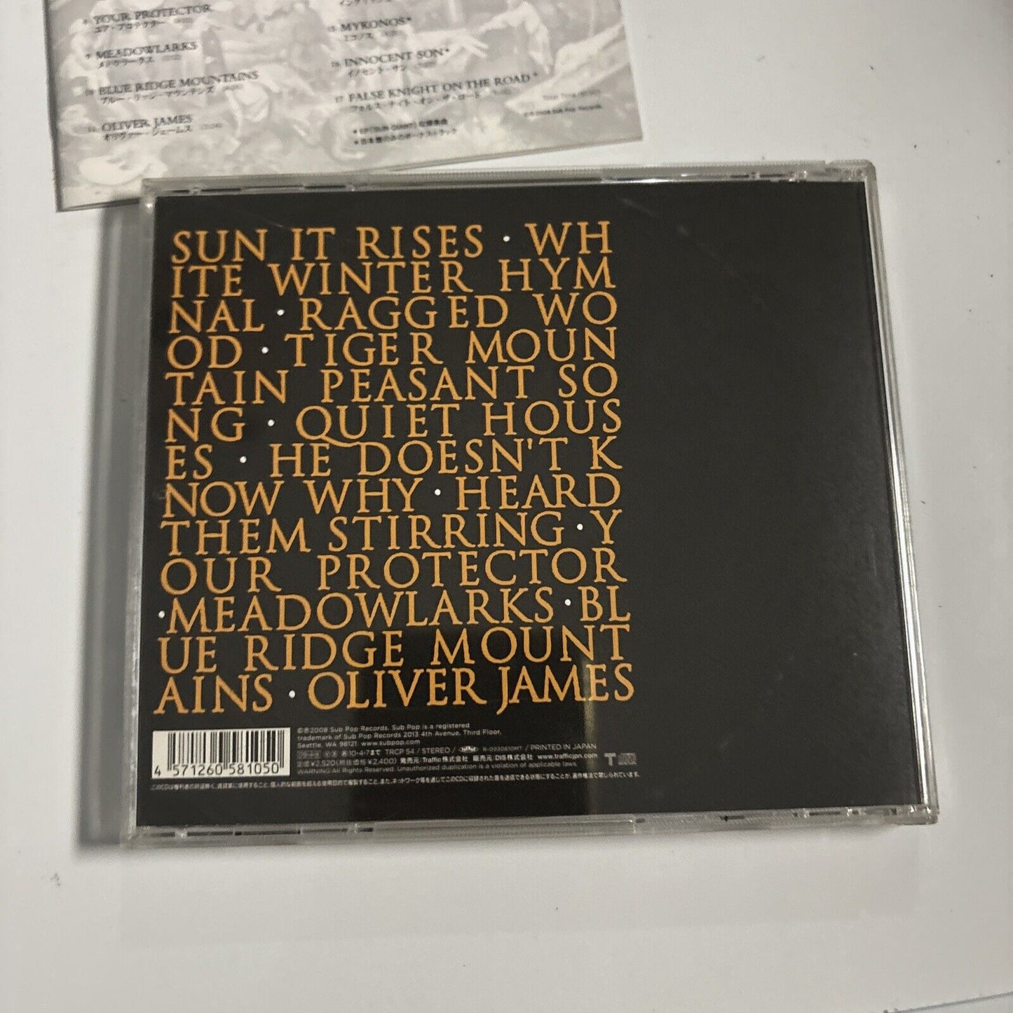 Fleet Foxes - Fleet Foxes / Sun Giant EP (CD, 2009) Japan TRCP54