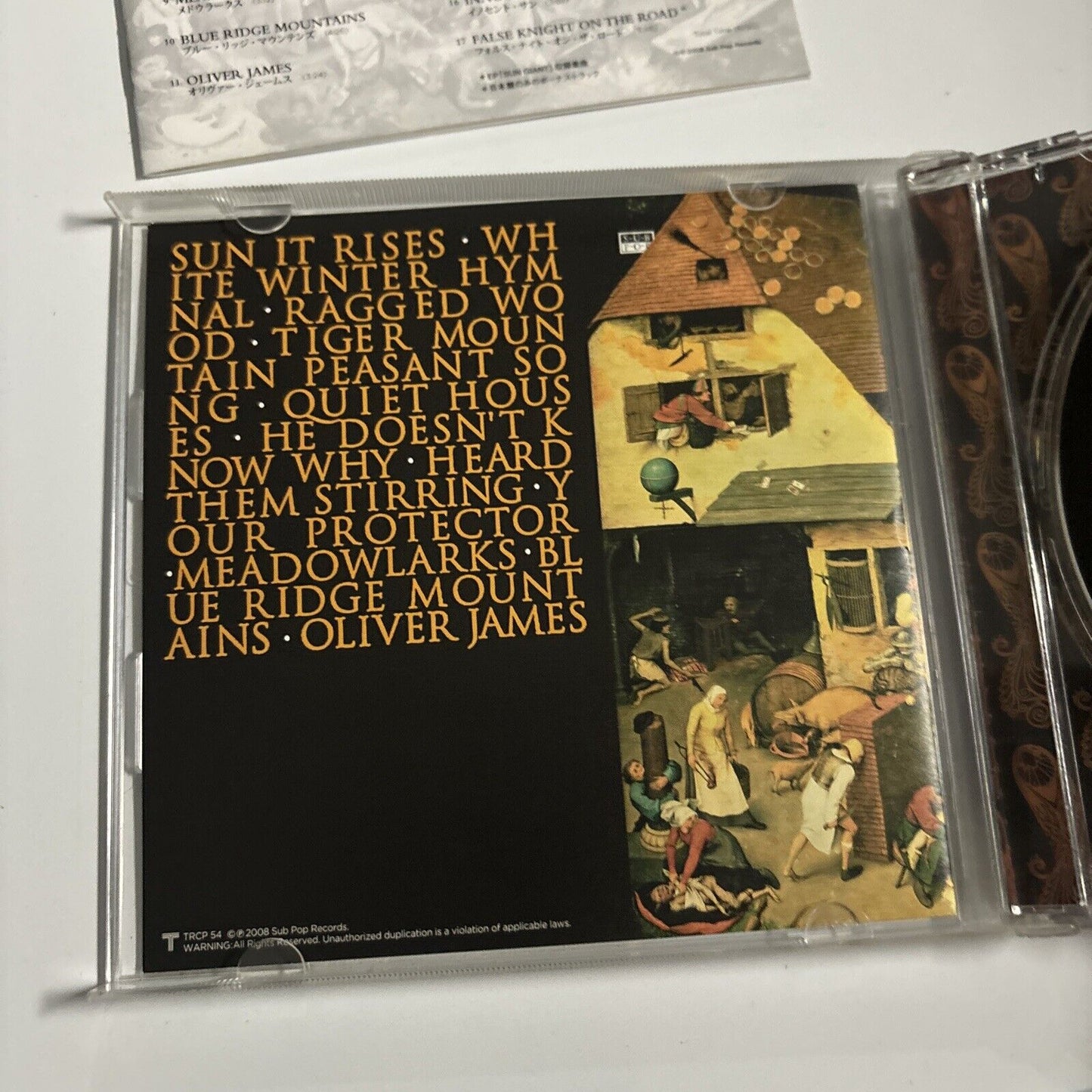 Fleet Foxes - Fleet Foxes / Sun Giant EP (CD, 2009) Japan TRCP54