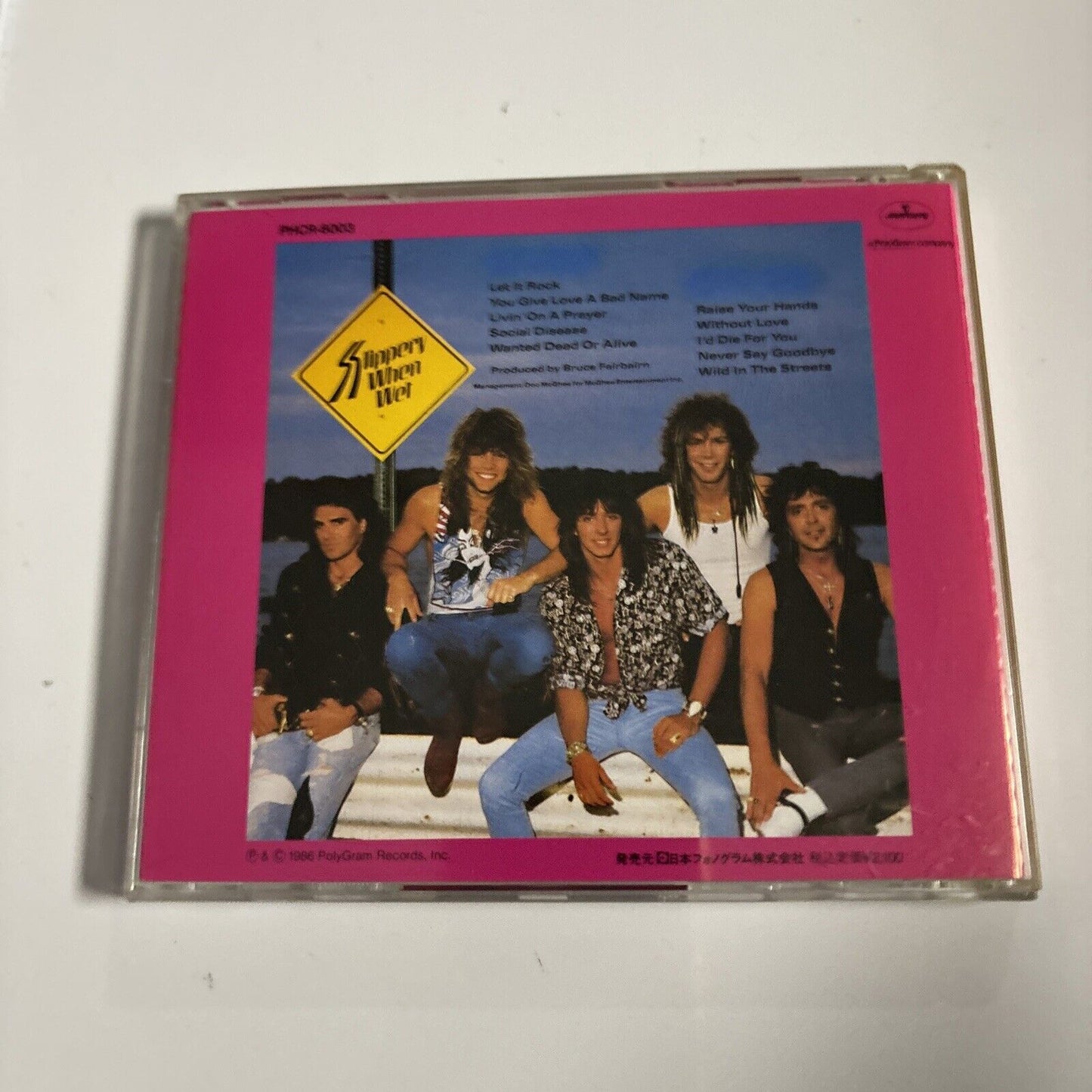 Bon Jovi - Slippery When Wet (CD, 1991) Japan PHCR-6003