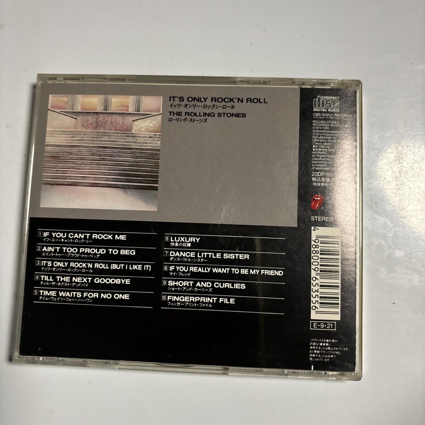 The Rolling Stones - It's Only Rock 'N Roll (CD, 1989) Japan CBS/Sony 23dp-5572