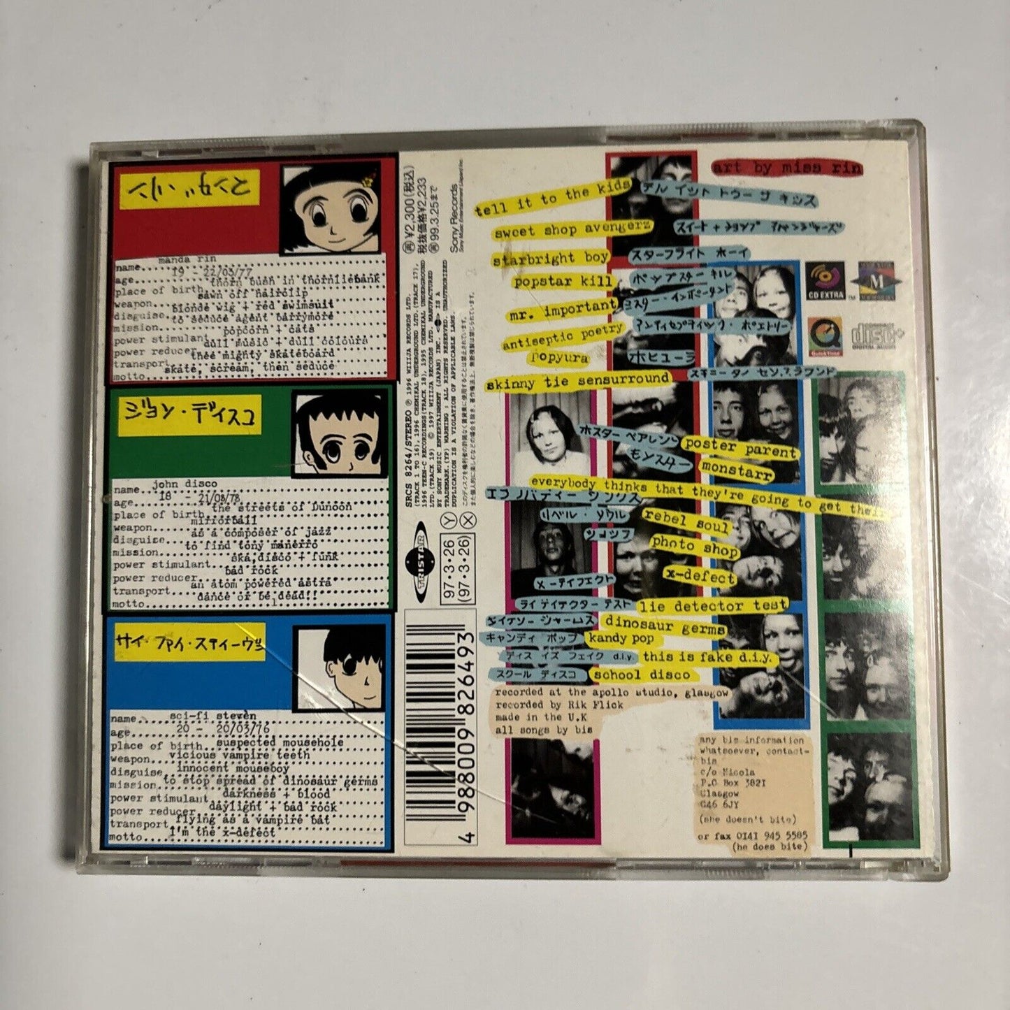 Bis - The New Transistor Heroes (CD, 1997) Japan SRC-8264