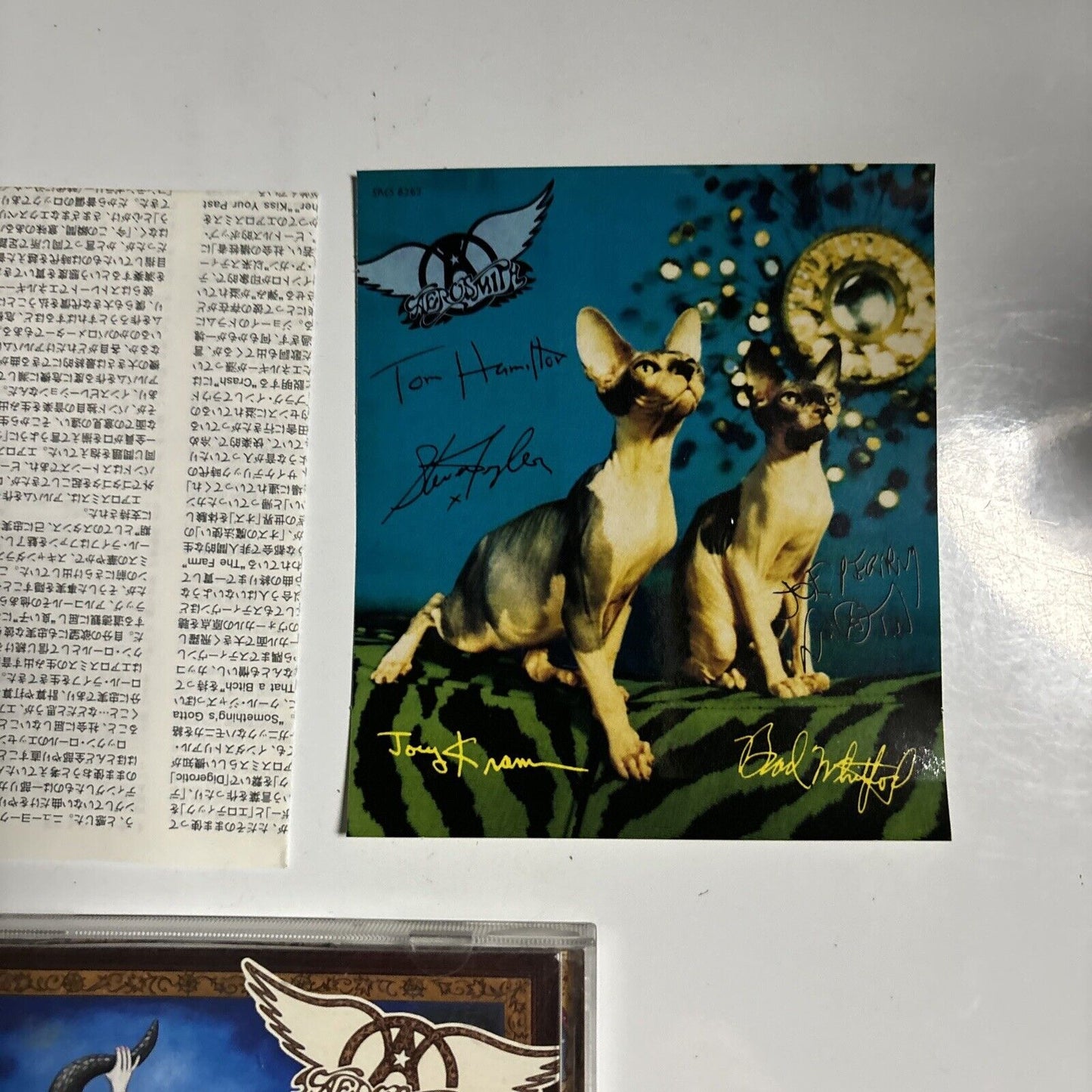 Aerosmith - Nine Lives (CD, 1997) Japan Sony Records SRCS-8263 Sticker