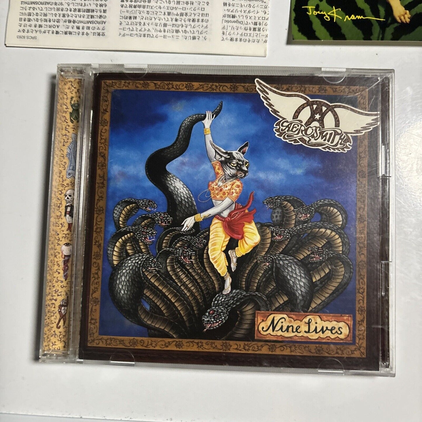 Aerosmith - Nine Lives (CD, 1997) Japan Sony Records SRCS-8263 Sticker