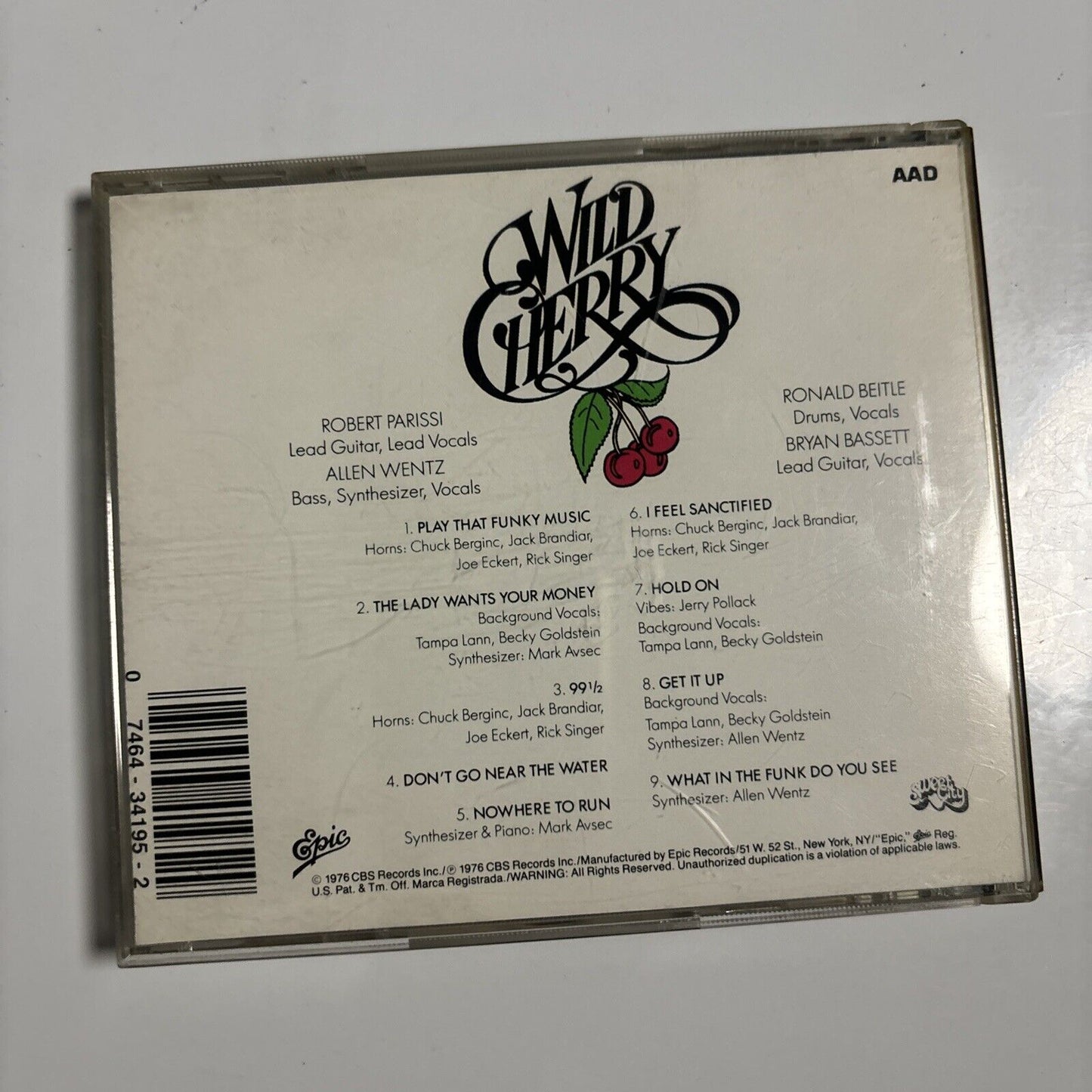 Wild Cherry - Wild Cherry (CD, 1990) EK 34195 Funk Soul