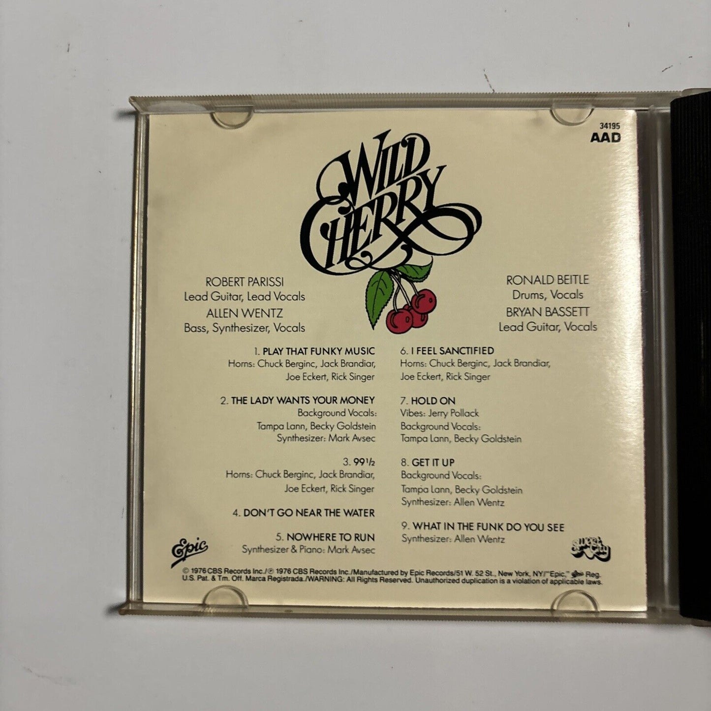 Wild Cherry - Wild Cherry (CD, 1990) EK 34195 Funk Soul